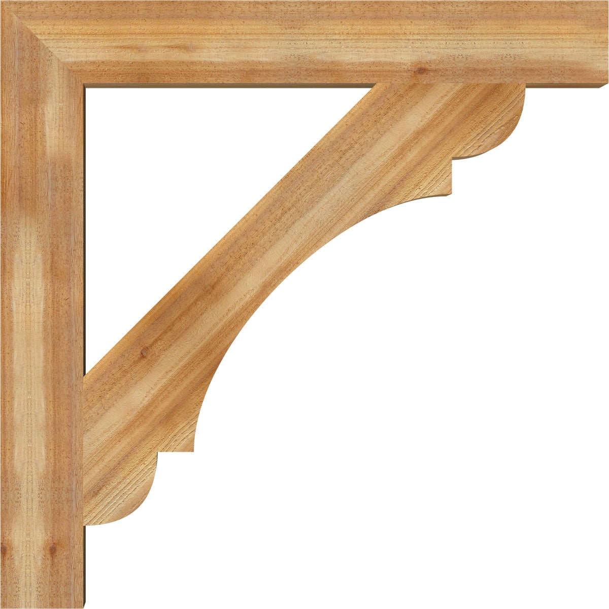 Ekena Millwork BKT06X44X44OLY05RWR Exterior-Brackets-Braces - View #3