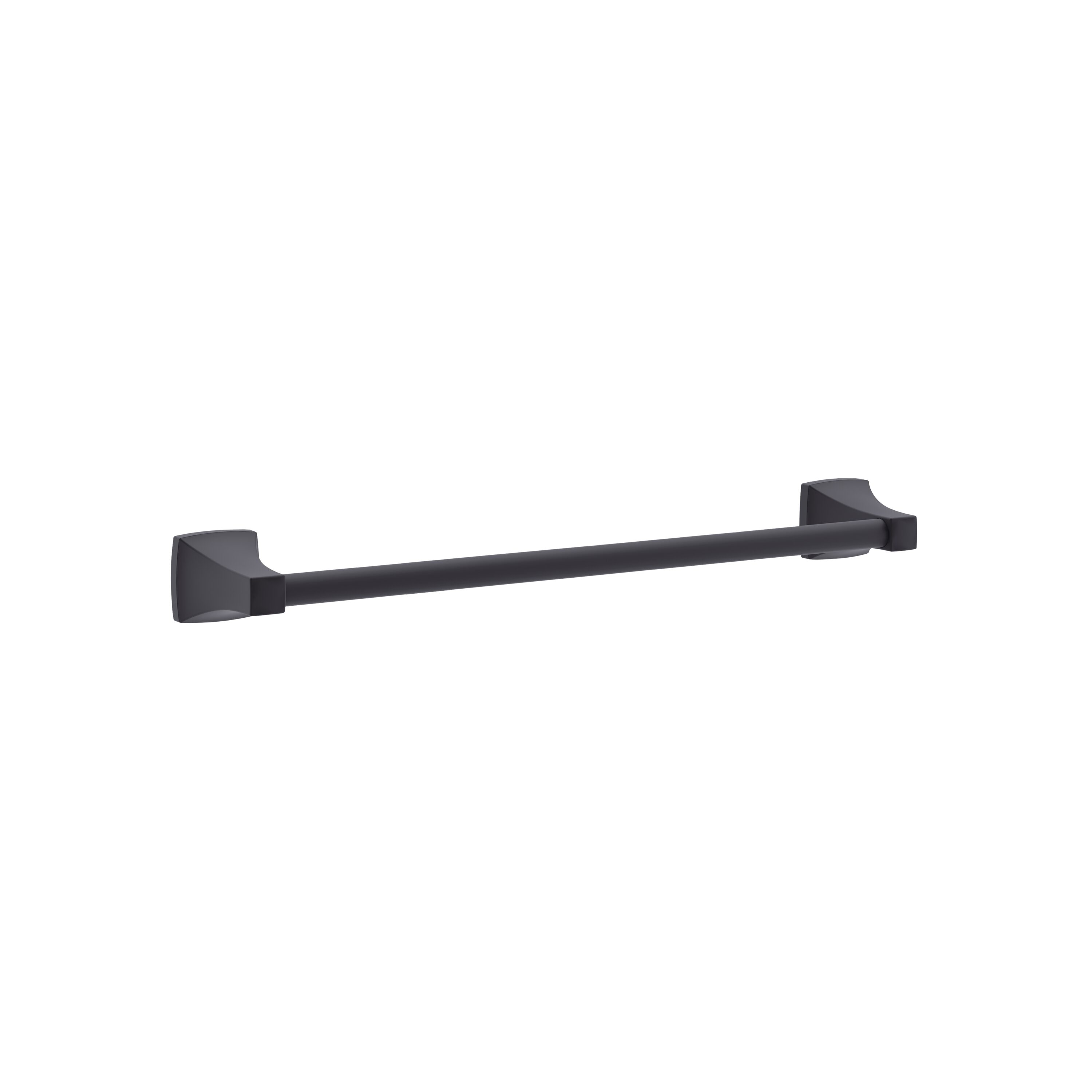 Symmons 563TB18MB Oak 18-in Matte Black Wall mount Single Towel Bar