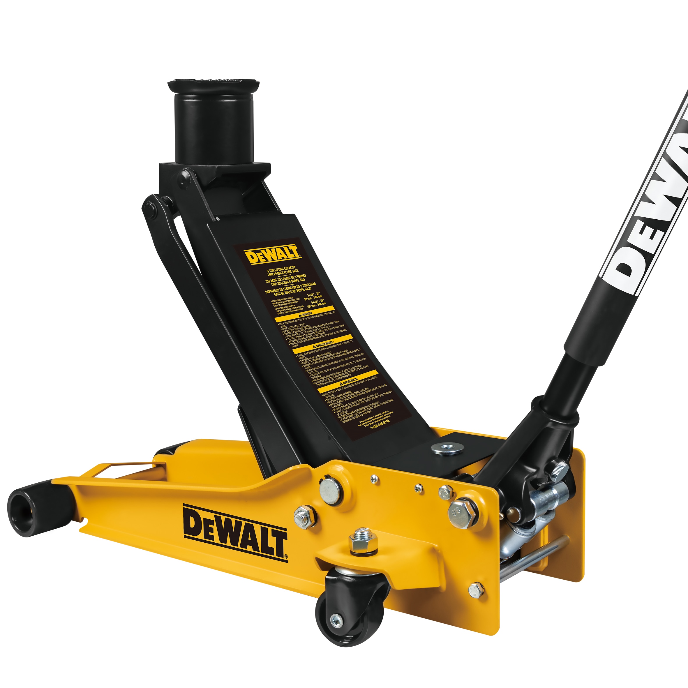 DEWALT DXALT830026XHB Yellow 3-Ton Steel Hydraulic Floor jack