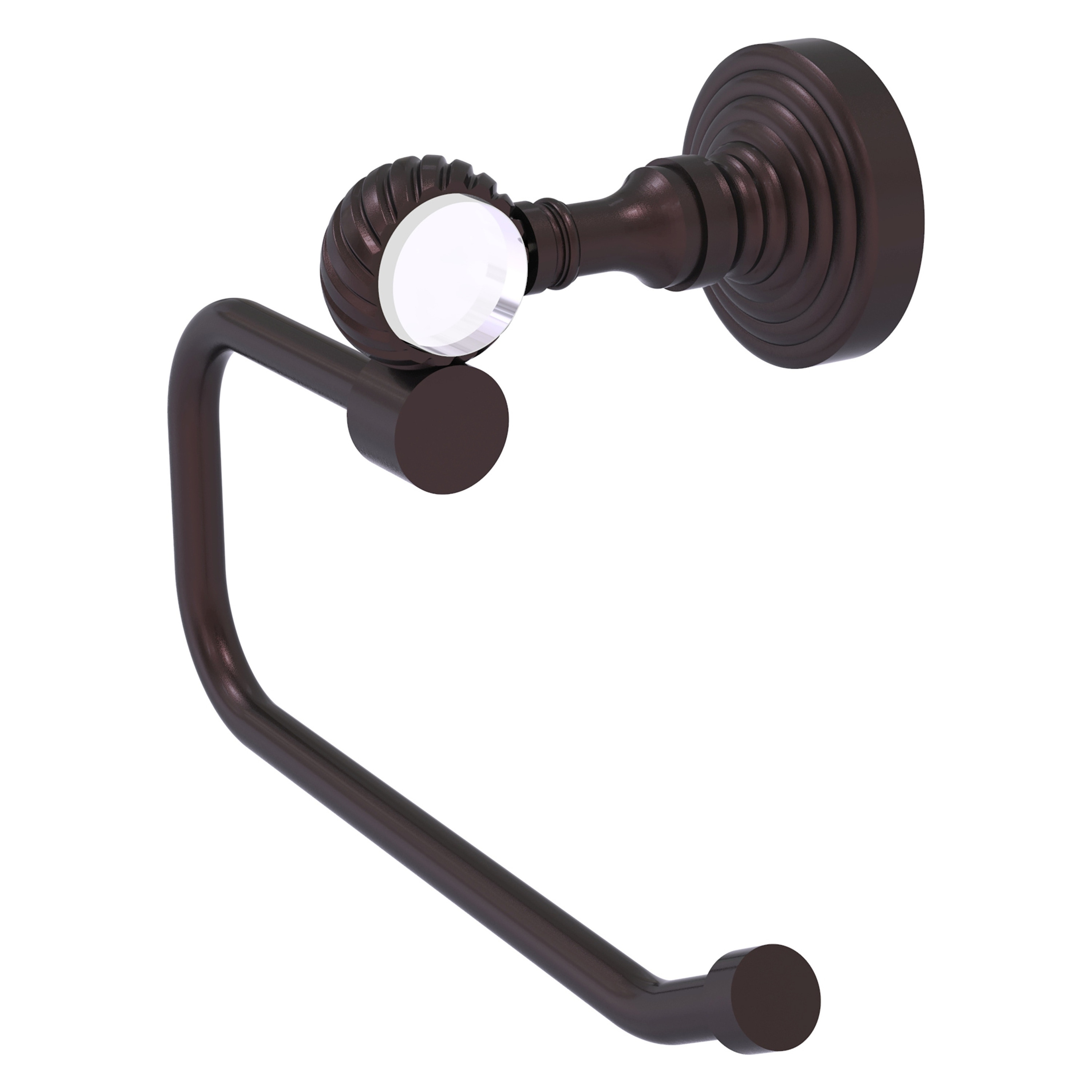 Allied Brass PG-24ET-ABZ Pacific Grove Antique Bronze Wall mount Single post Toilet Paper Holder 1 -Rolls with Storage