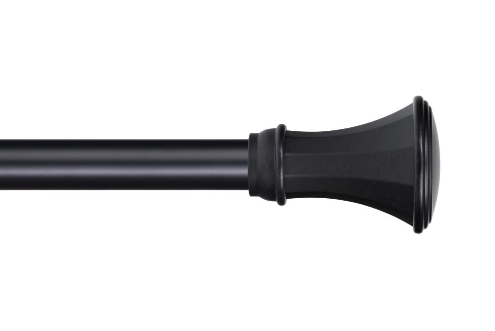 The Haven Collection 006-3672BBR  36-in to 72-in Soft Iron Steel Single curtain rod