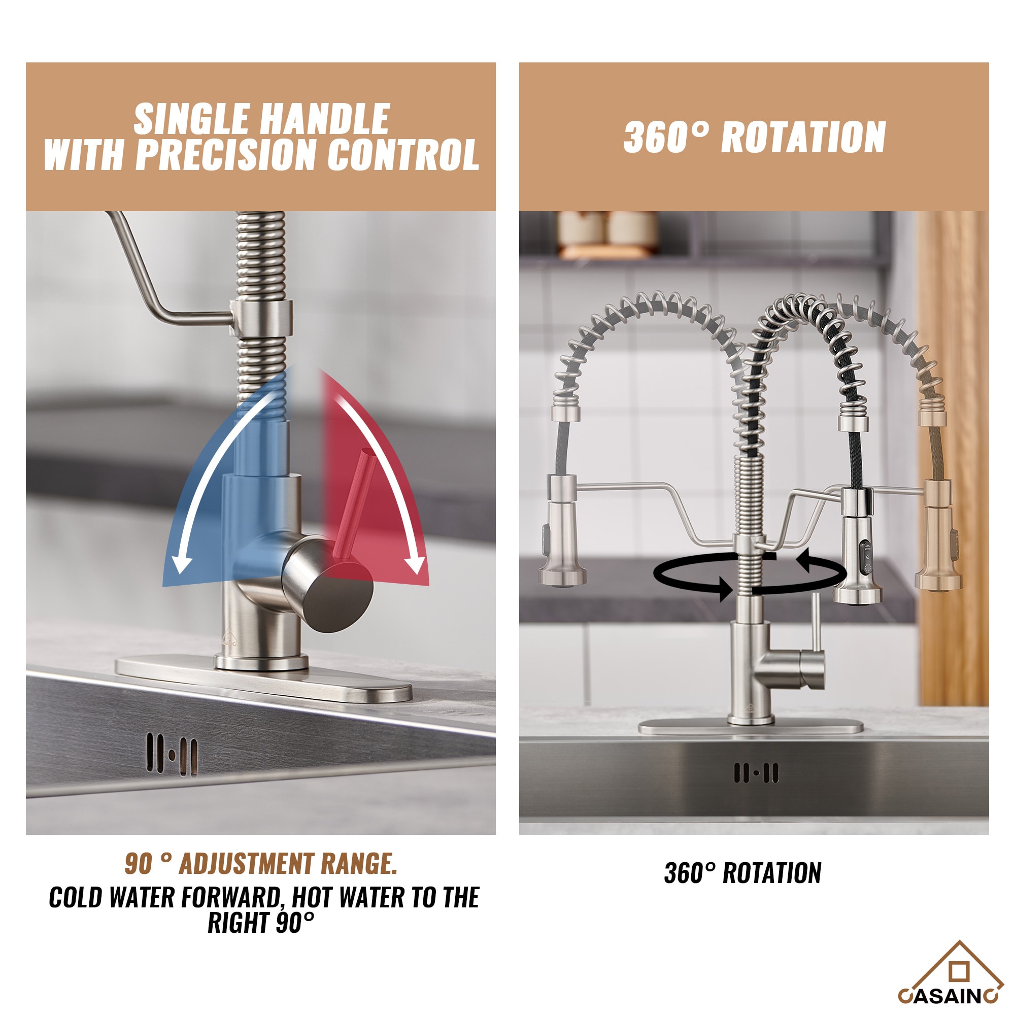 CASAINC KCLT0024-BN Kitchen-Faucets - View #7