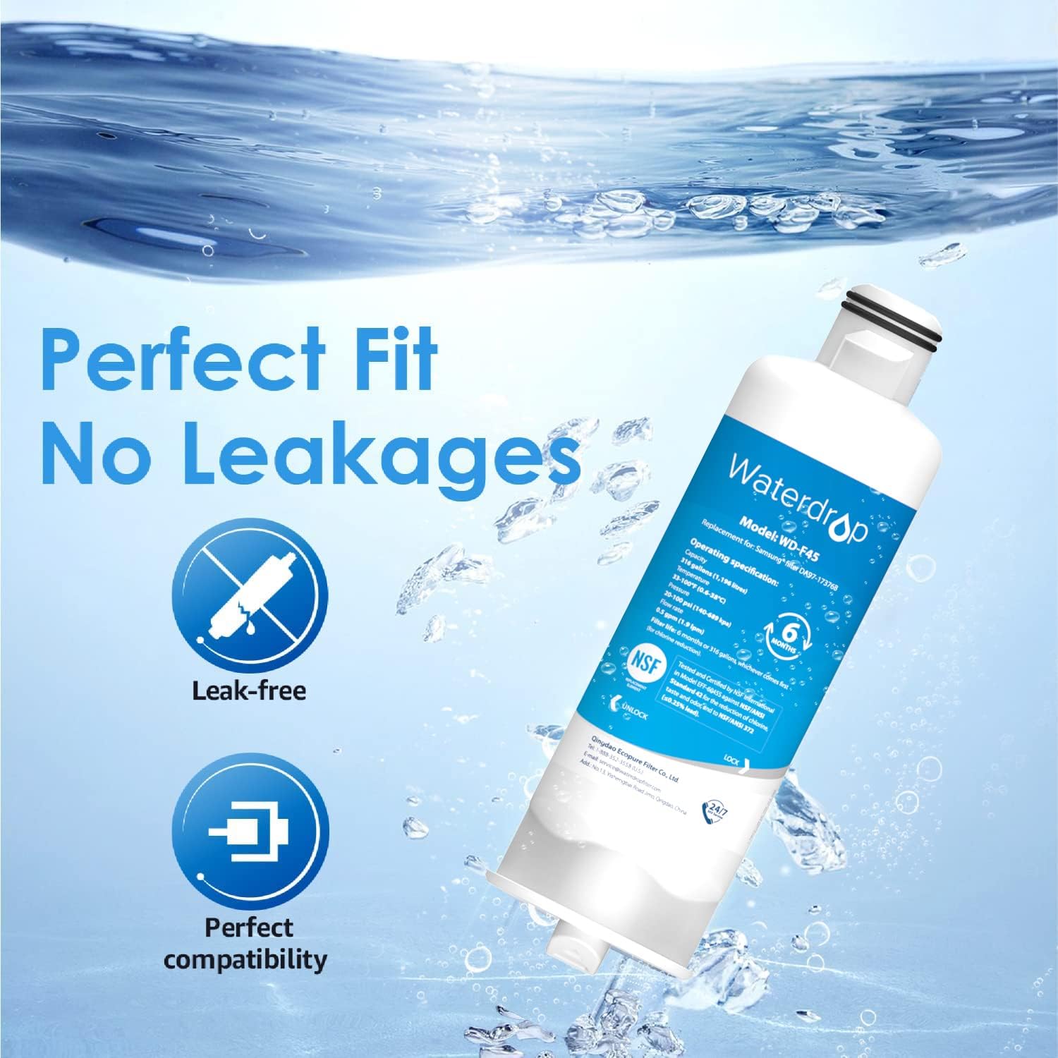 Waterdrop BL-WD-DA97-17376B Refrigerator-Water-Filters - View #9