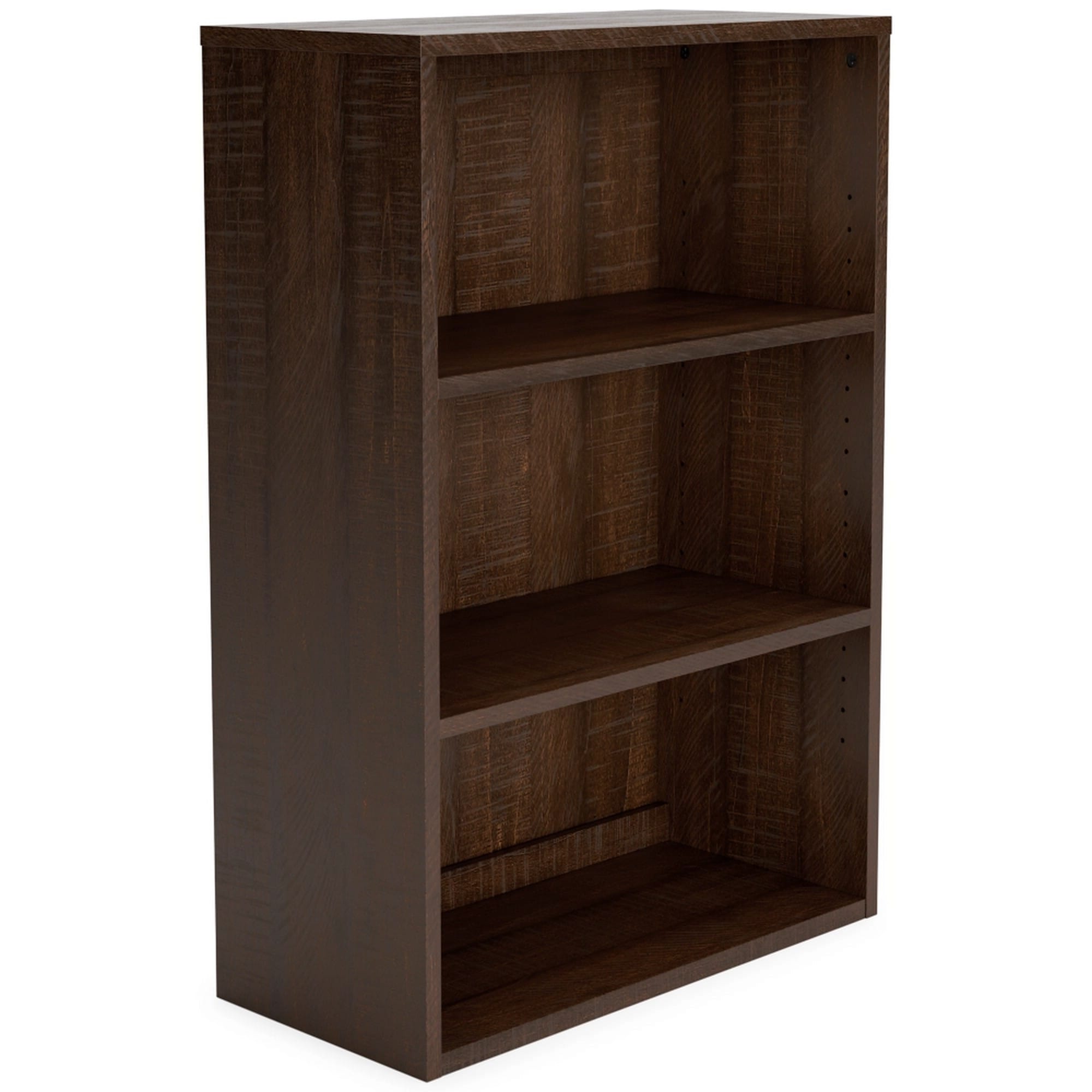 Benzara BM248085 Brown Wood 2-Shelf Bookcase (25-in W x 36-in H x 12-in D)
