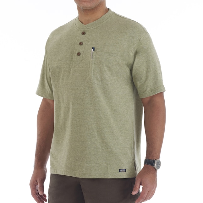 Smith's Workwear Men's Knit Short Sleeve Solid Henley (X-large) in the ...