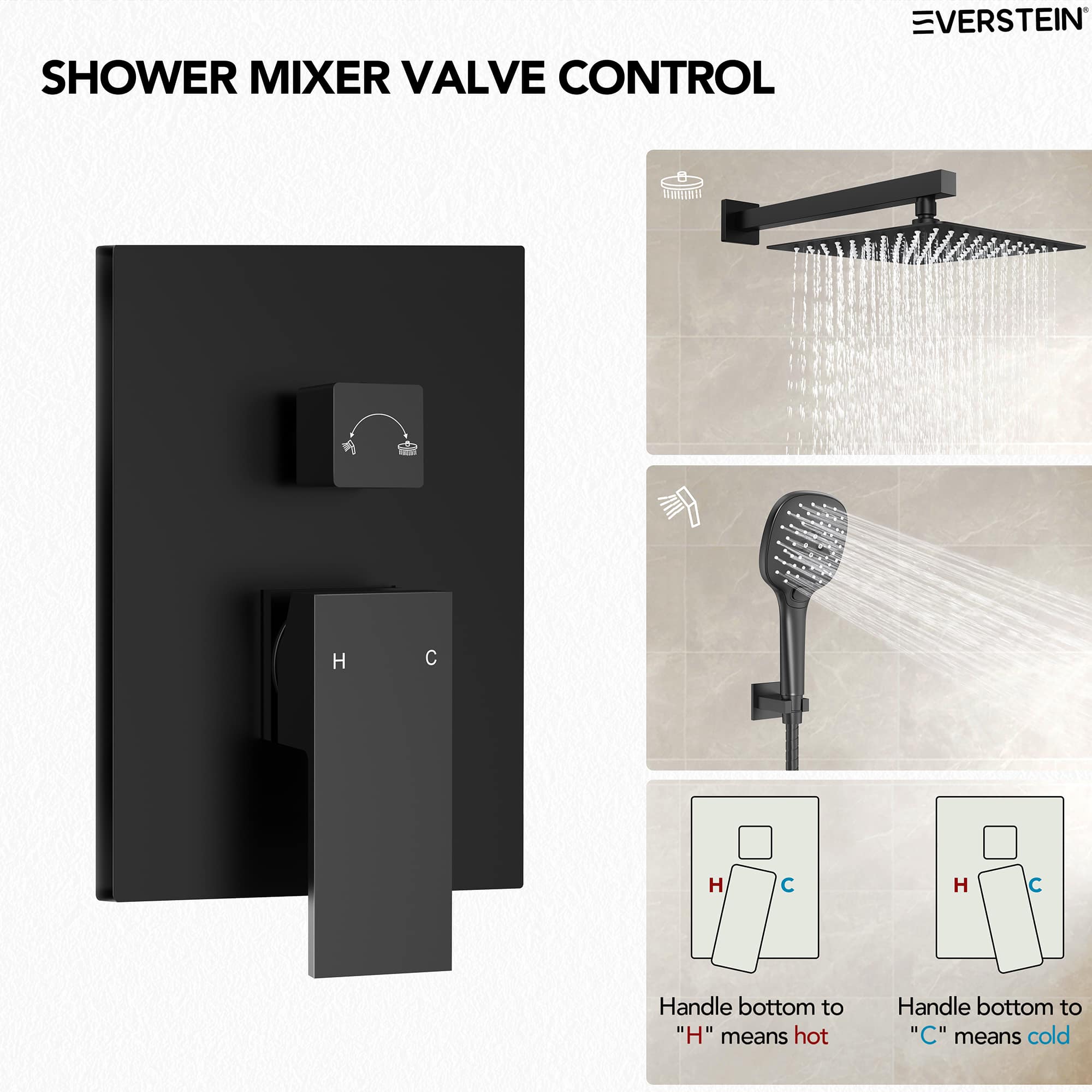 EVERSTEIN M6646BI-10BL Tub-Shower-Faucets - View #6