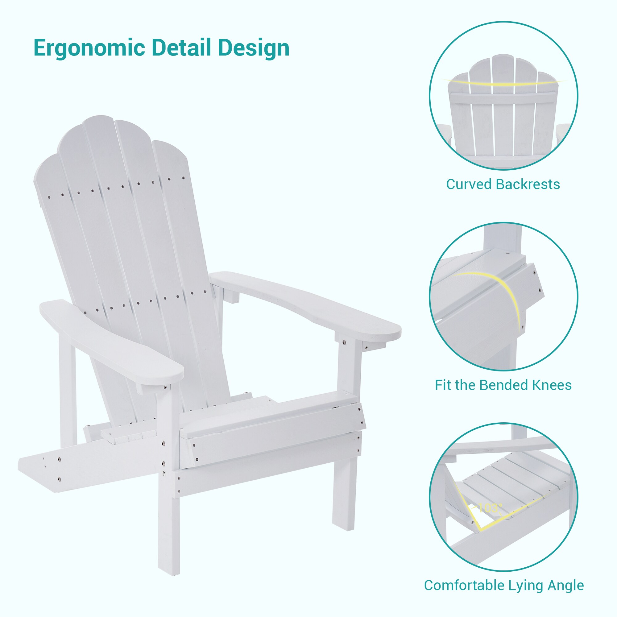 ACEGOSES LW-QW-36WH-4 Patio-Chairs - View #2