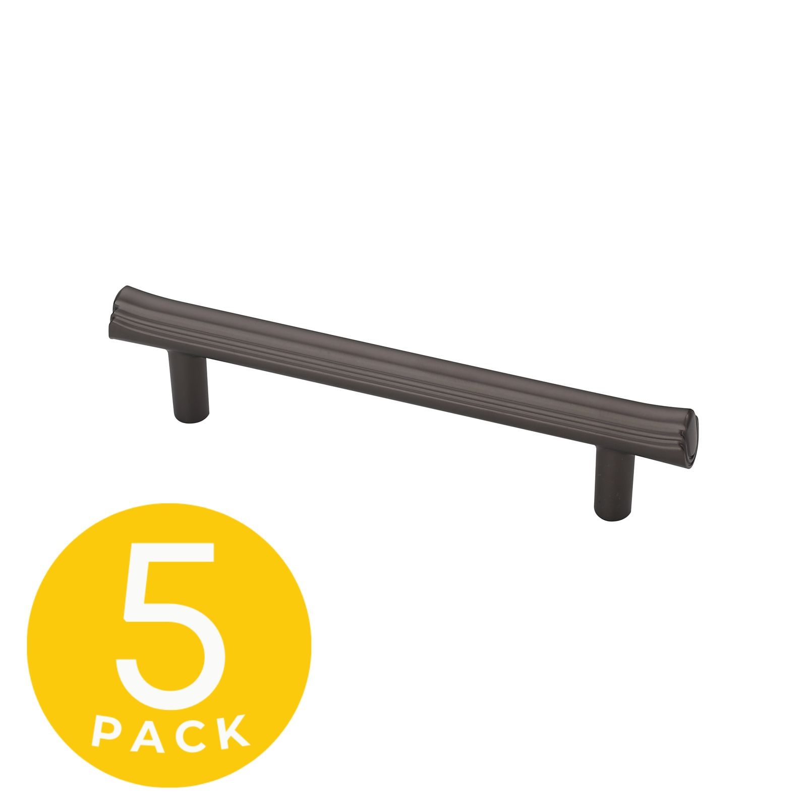 Sapphire SP-2214-96-GM-5 Eclipse 3-3/4-in , 96mm Center to Center Matte Grey Rectangular Bar 5 -Pack