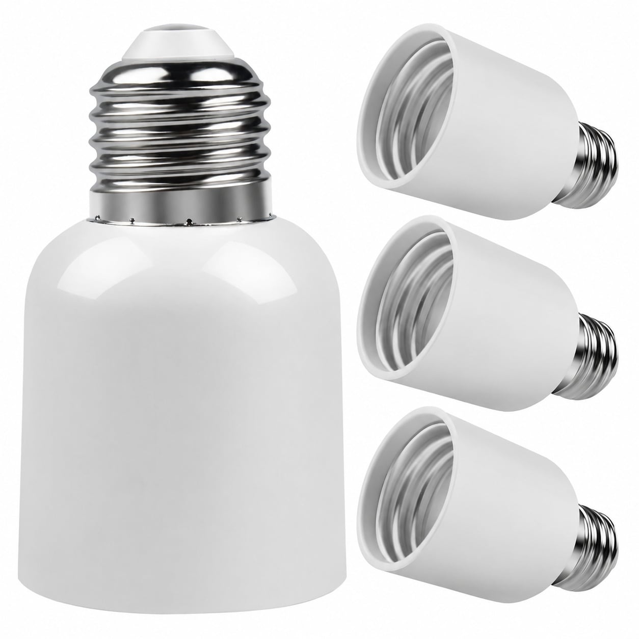 AOIZGMY  E26 to E39 Light Socket Adapter Medium Base to Mogul Screw Base Converter Maximum 300W Heat Resistant Pack of 4 durable