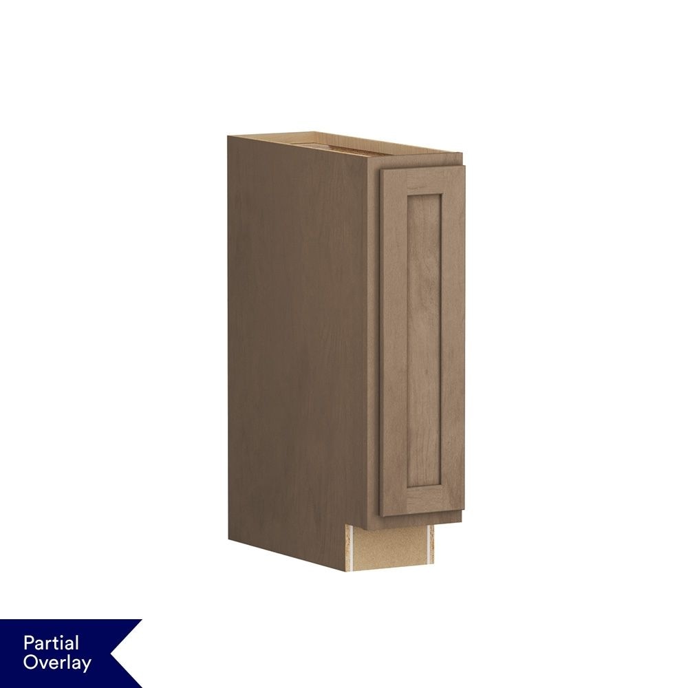 Shenandoah - Breckenridge POL 9-in W x 34.5-in H x 24-in D Almond Stained Pull-out Cabinet Base F...