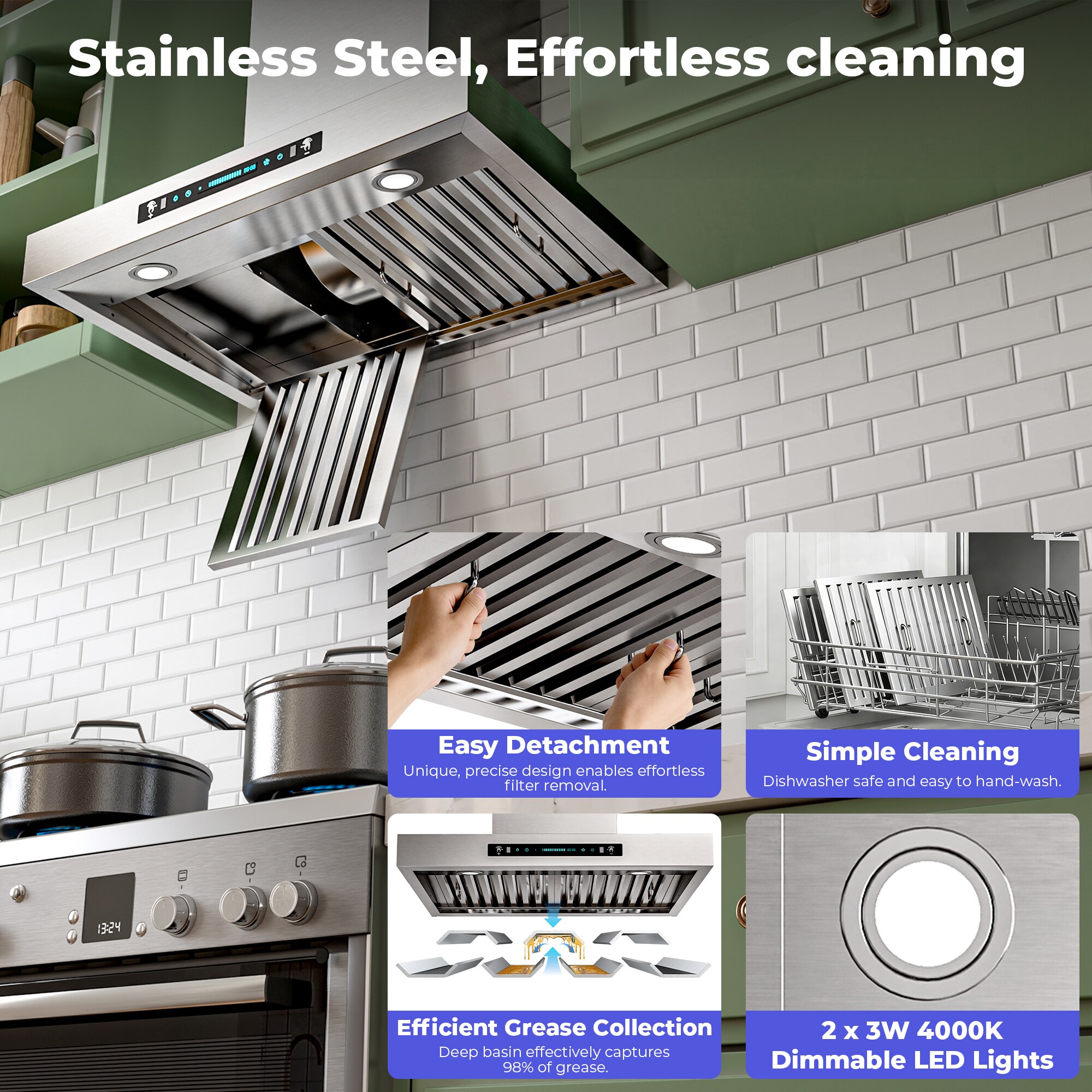 DZS DIKP01-36 Wall-Mounted-Range-Hoods - View #5