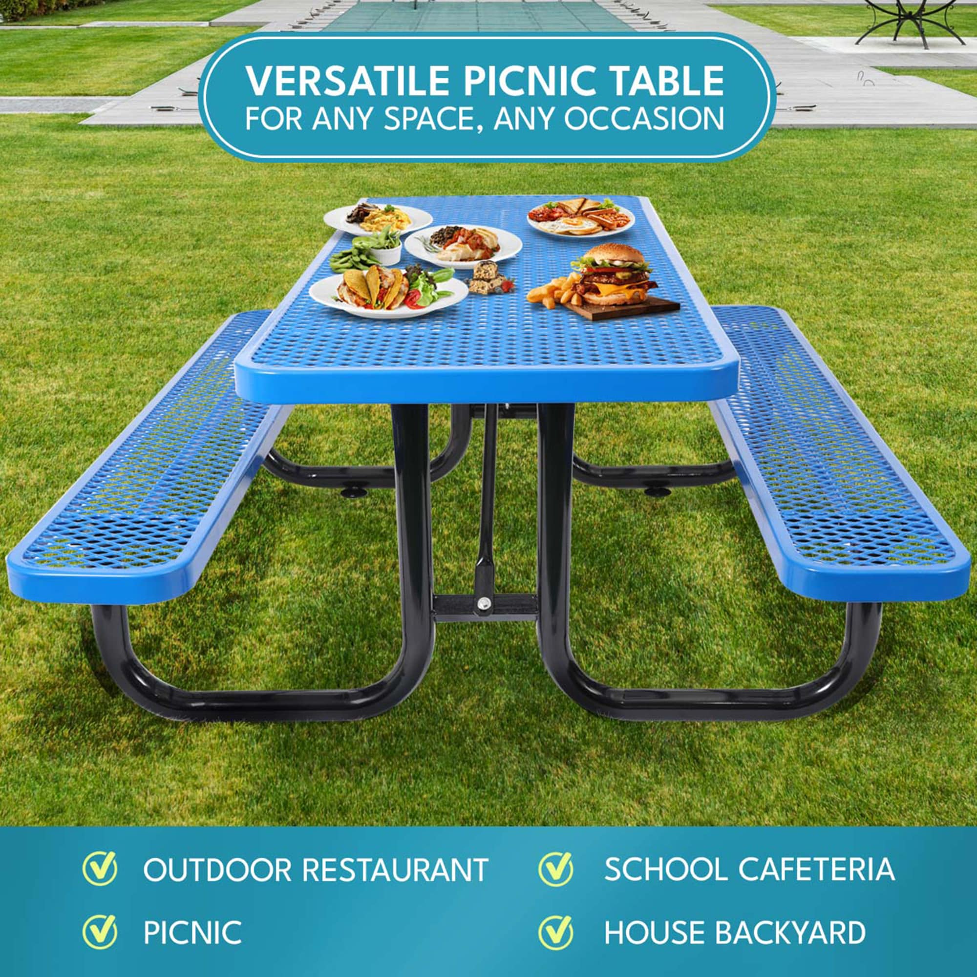 SINOFURN SYA010493BG Picnic-Tables - View #8
