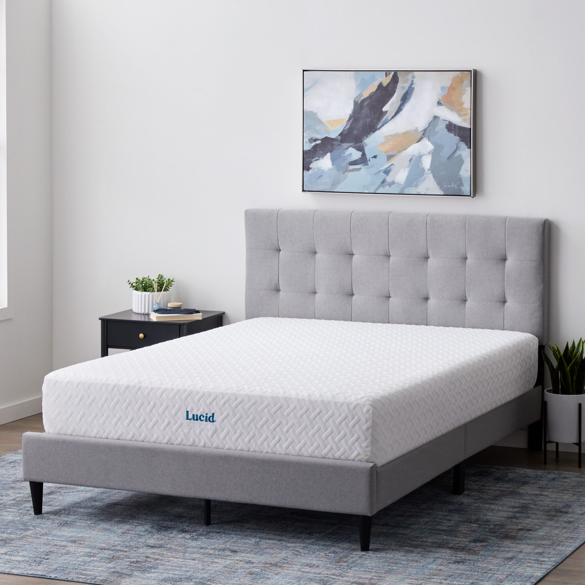 LUCID Comfort Collection 10-in Soft Queen Memory Foam Mattress in a Box