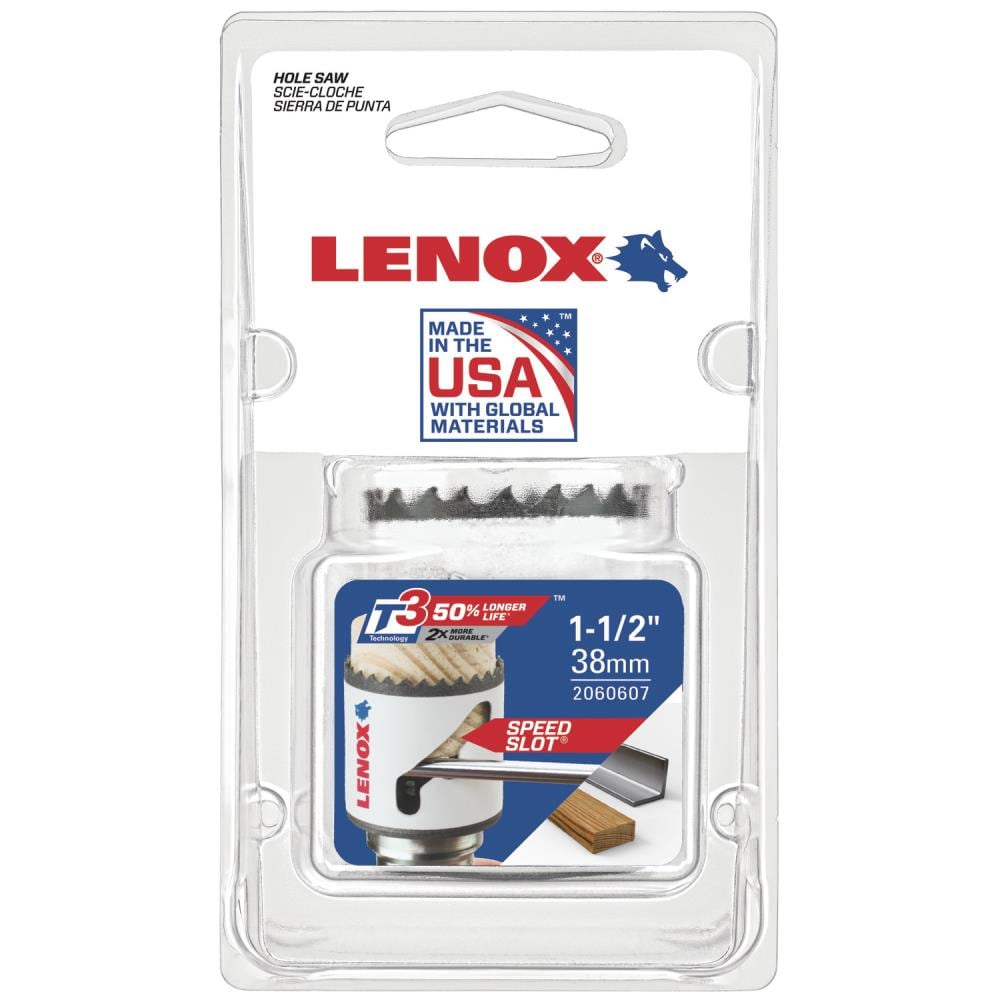LENOX 2060607 1-1/2-in Bi-metal Non-arbored Hole saw