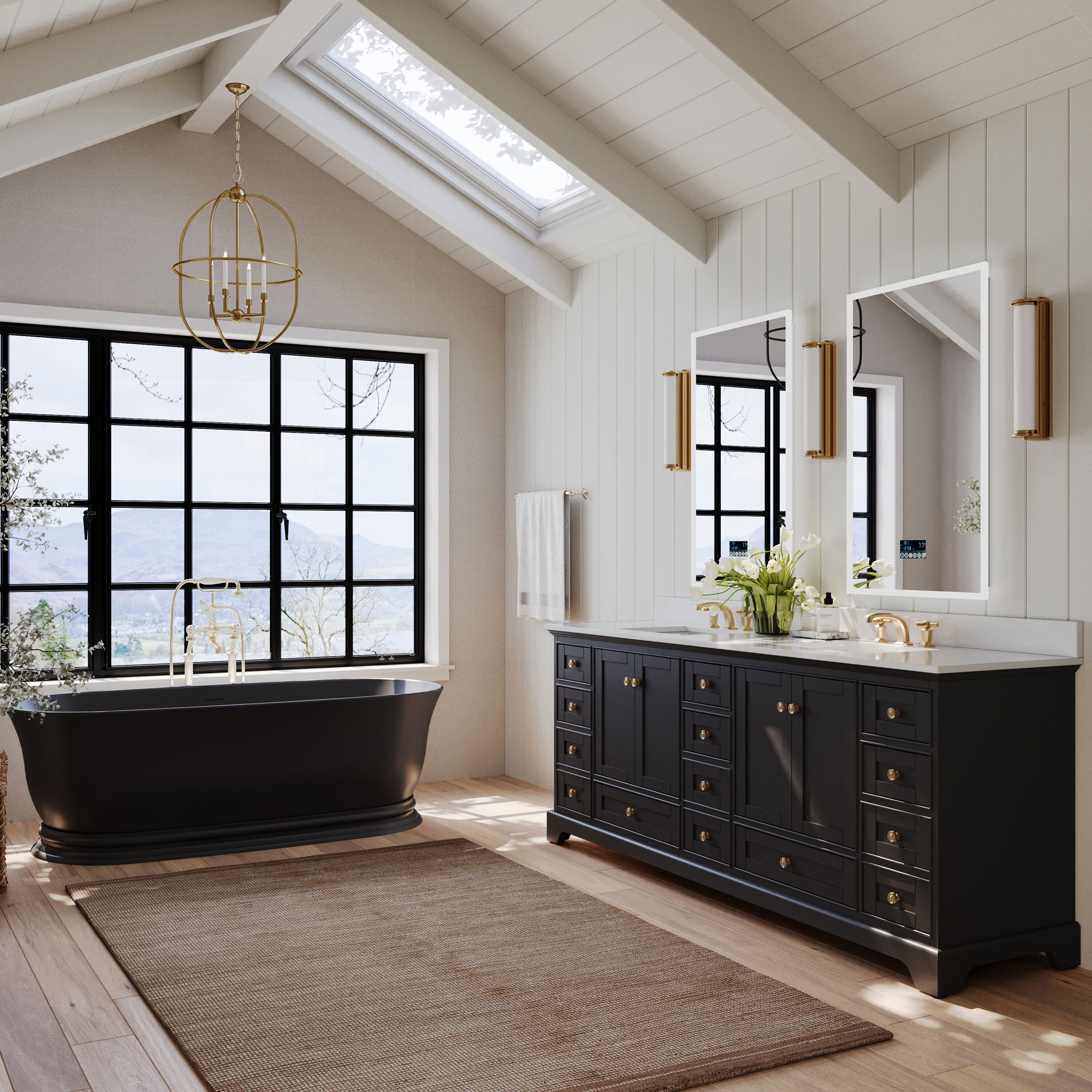 Ancerre Designs VTSAUDREY84BO-QCL-GD Bath-Vanity-Combo - View #10