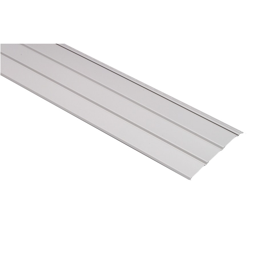Georgia-Pacific 423809 12-in x 143.75-in Gray Smooth Vinyl Solid Soffit