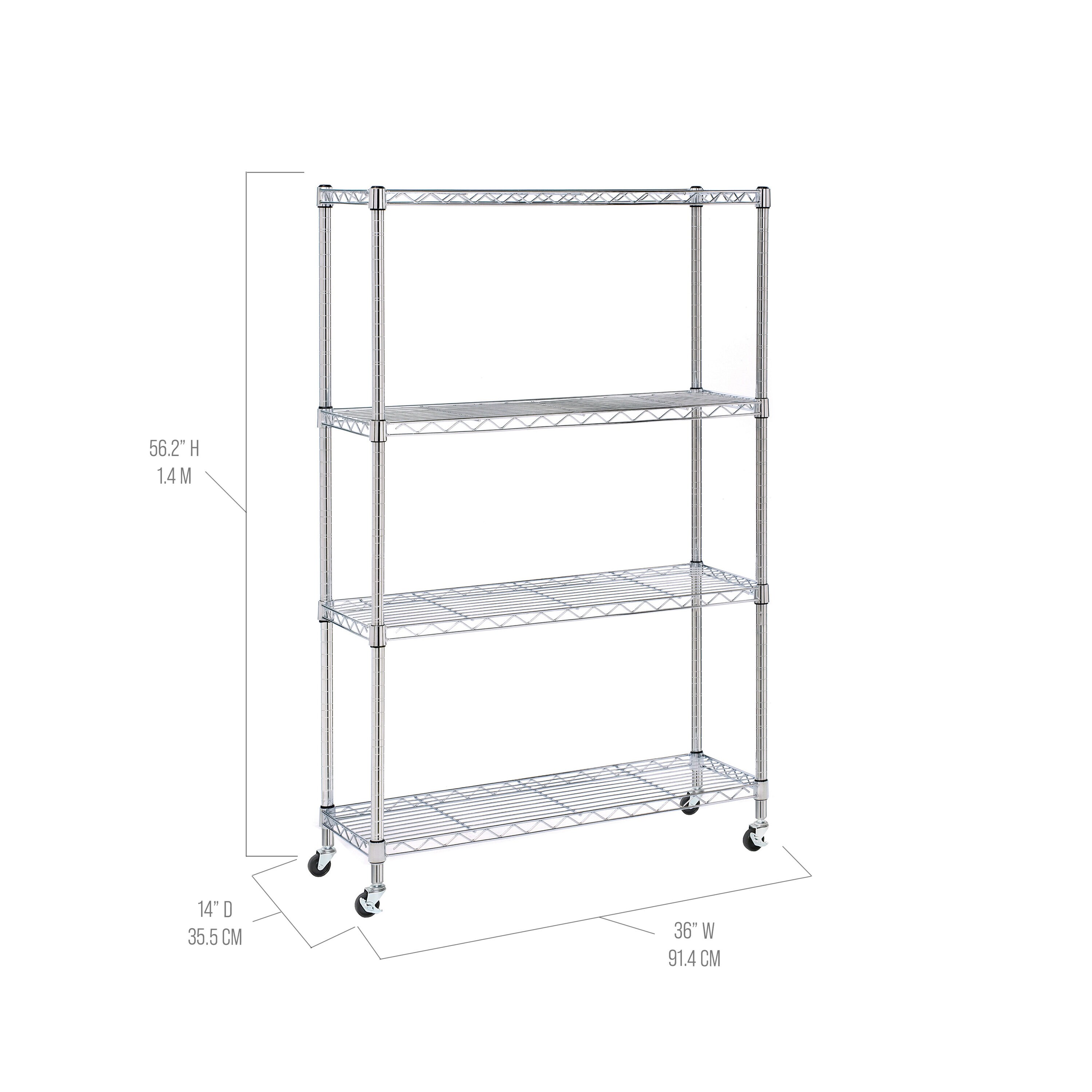 Seville Classics SHE15387B Free-Standing-Shelving - View #3