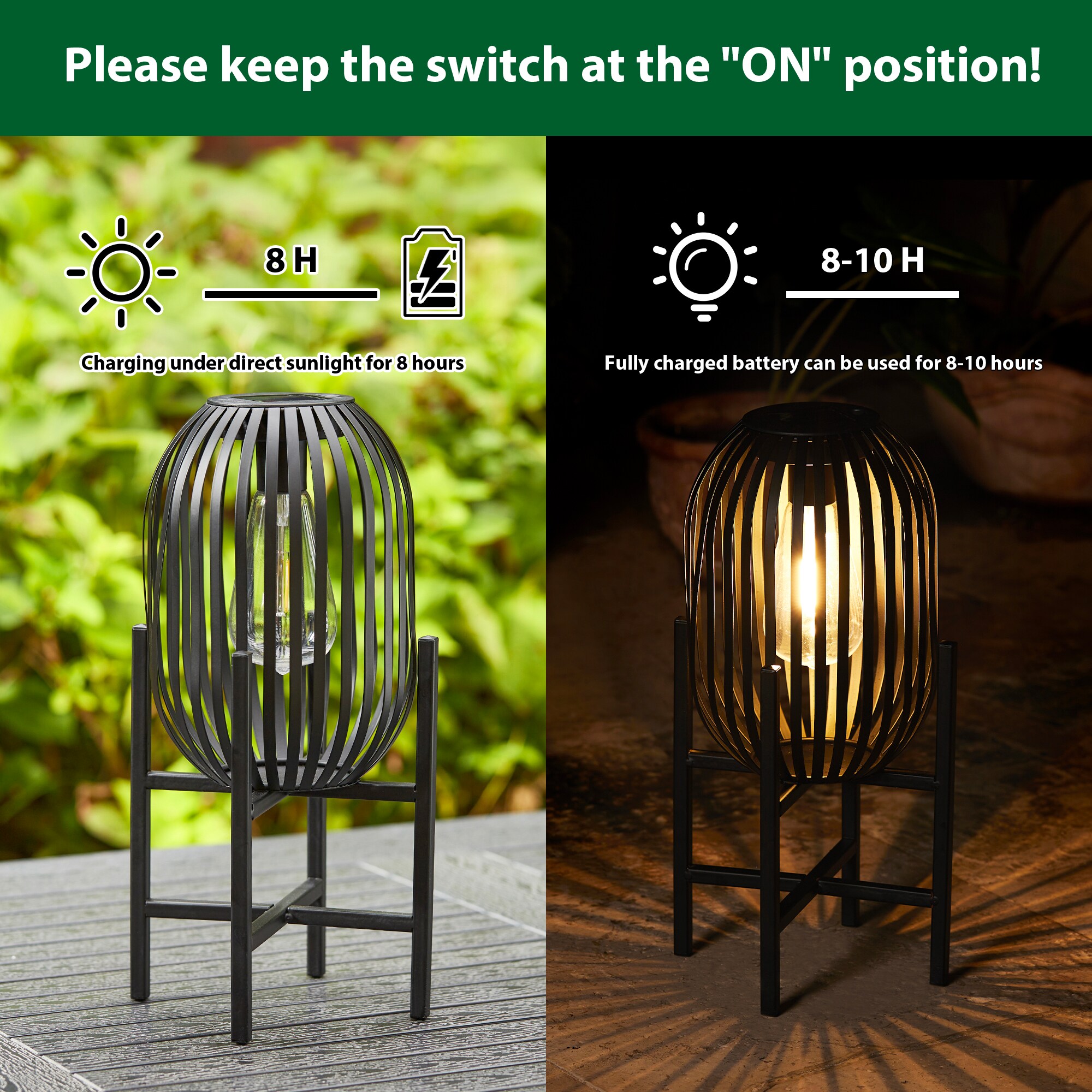 Glitzhome 2023300072 Outdoor-Decorative-Lanterns - View #9