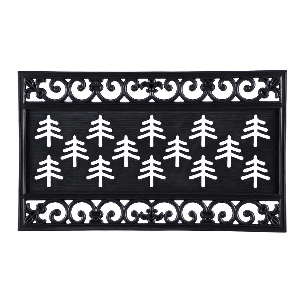 Evergreen 2RMS422 2-ft x 3-ft Black Rubber Rectangular Outdoor Door mat