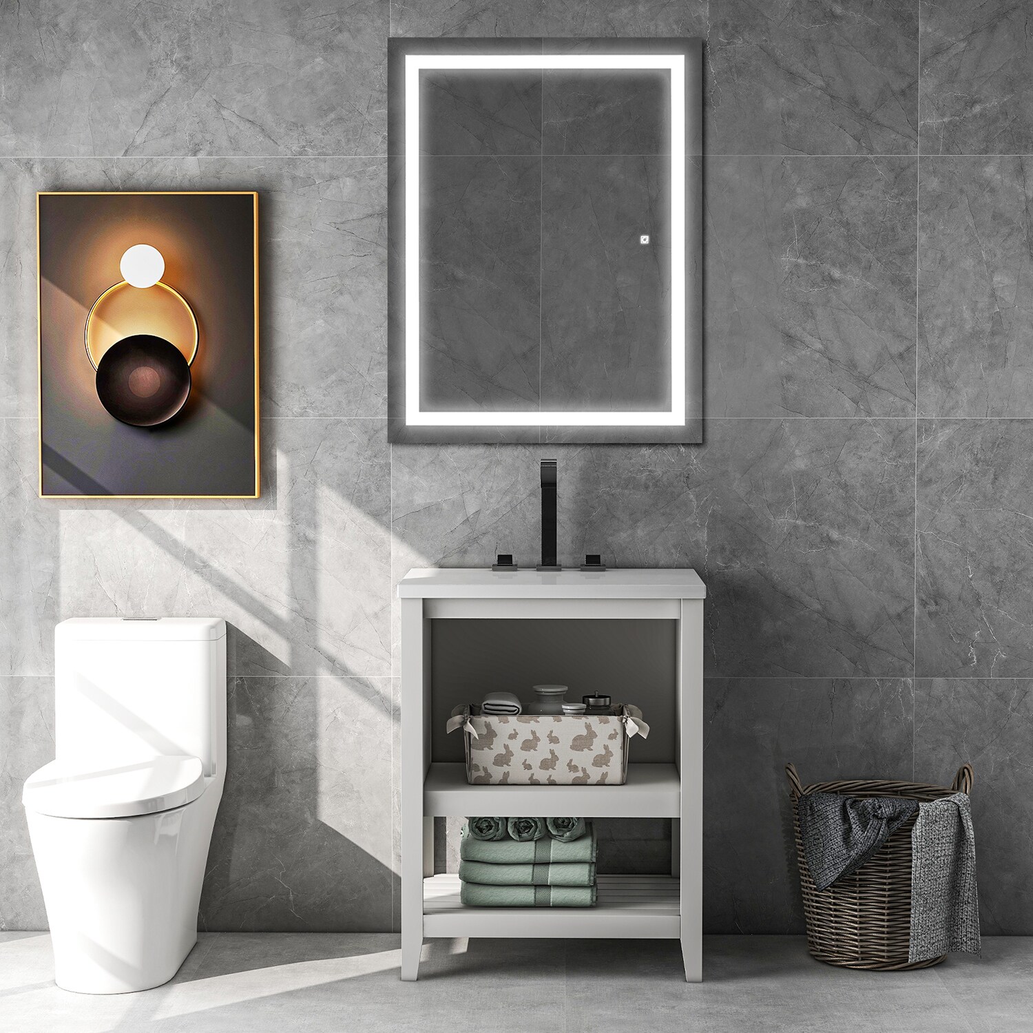Bybafun YA9700004 Framed-Bath-Mirrors - View #3