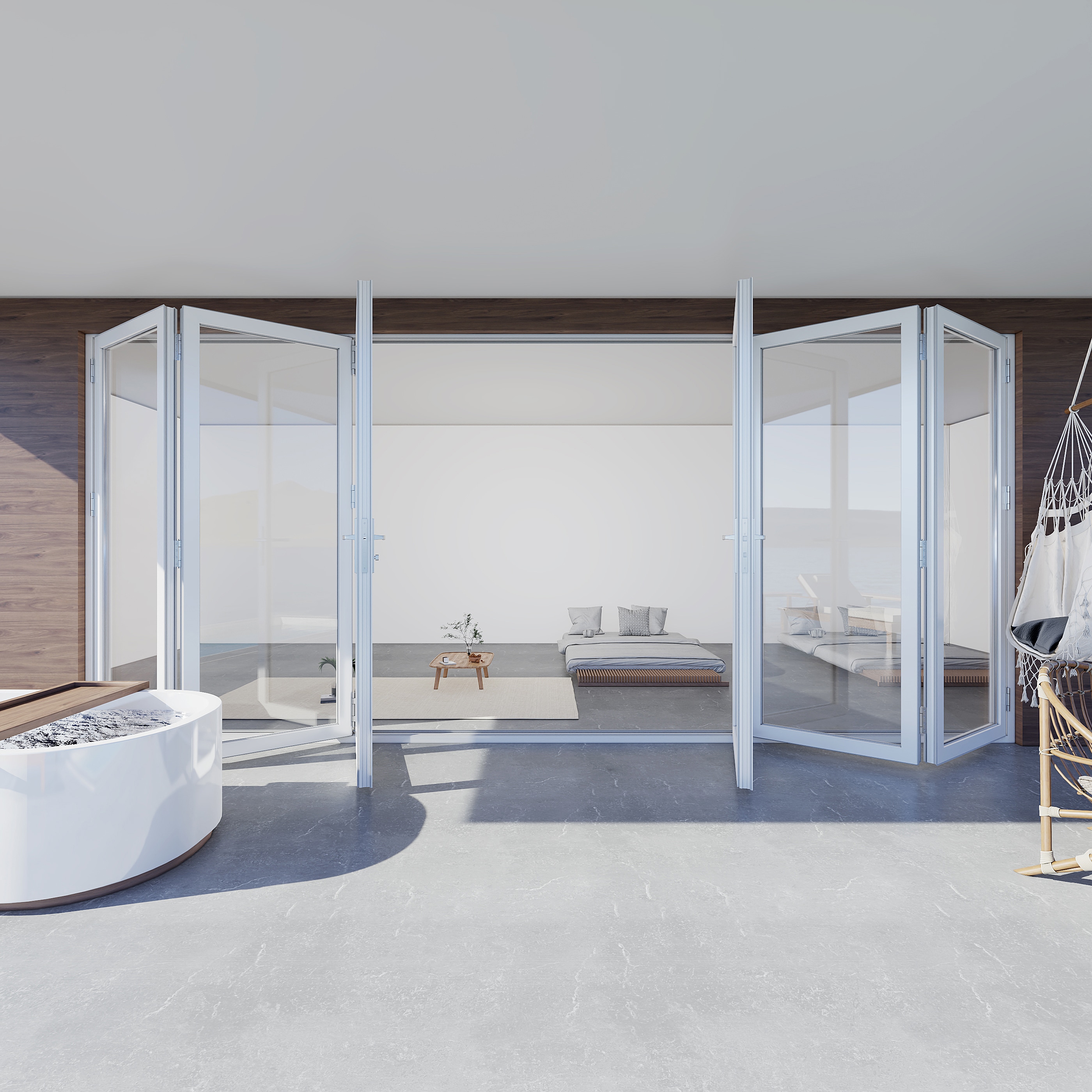 KaMic FD6PWH19296-DO Patio-Doors - View #3