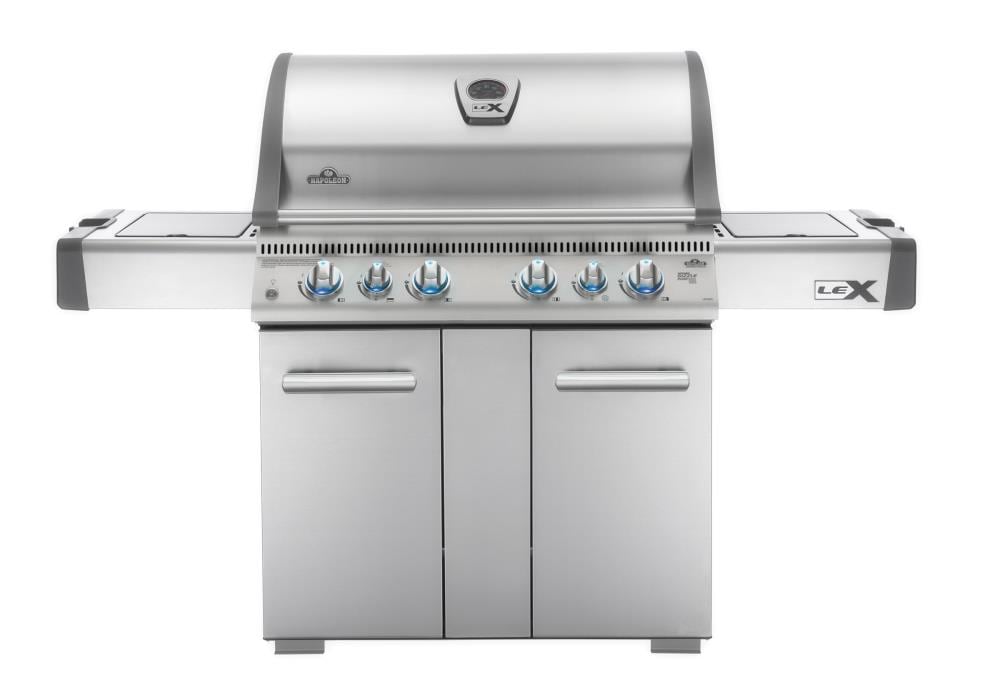 NAPOLEON Stainless 4-Burner Natural Gas Grill with 1 Side Burner with Rotisserie at Lowes.com