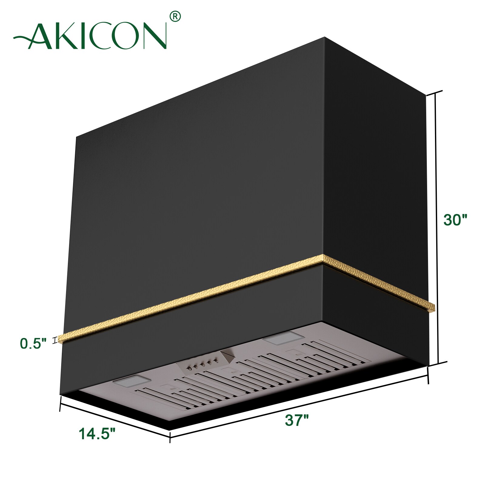 Akicon AK-HS36HA-JBG Wall-Mounted-Range-Hoods - View #5