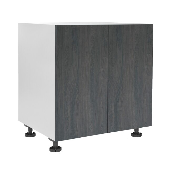 Cambridge 36-in W x 34.5-in H x 24-in D Carbon Marine Wood Engineered Wood Door Base Stock Cabinet Cambridge 36-in W x 34.5-in H x 24-in D Carbon Marine Wood Engineered Wood Door Base Stock Cabinet