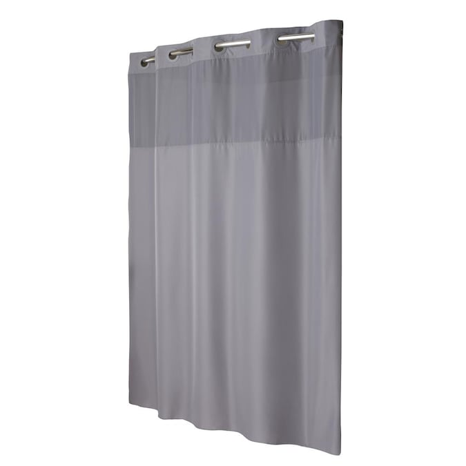 Hookless 74 In X 71 Polyester Shower, Purple Hookless Shower Curtain