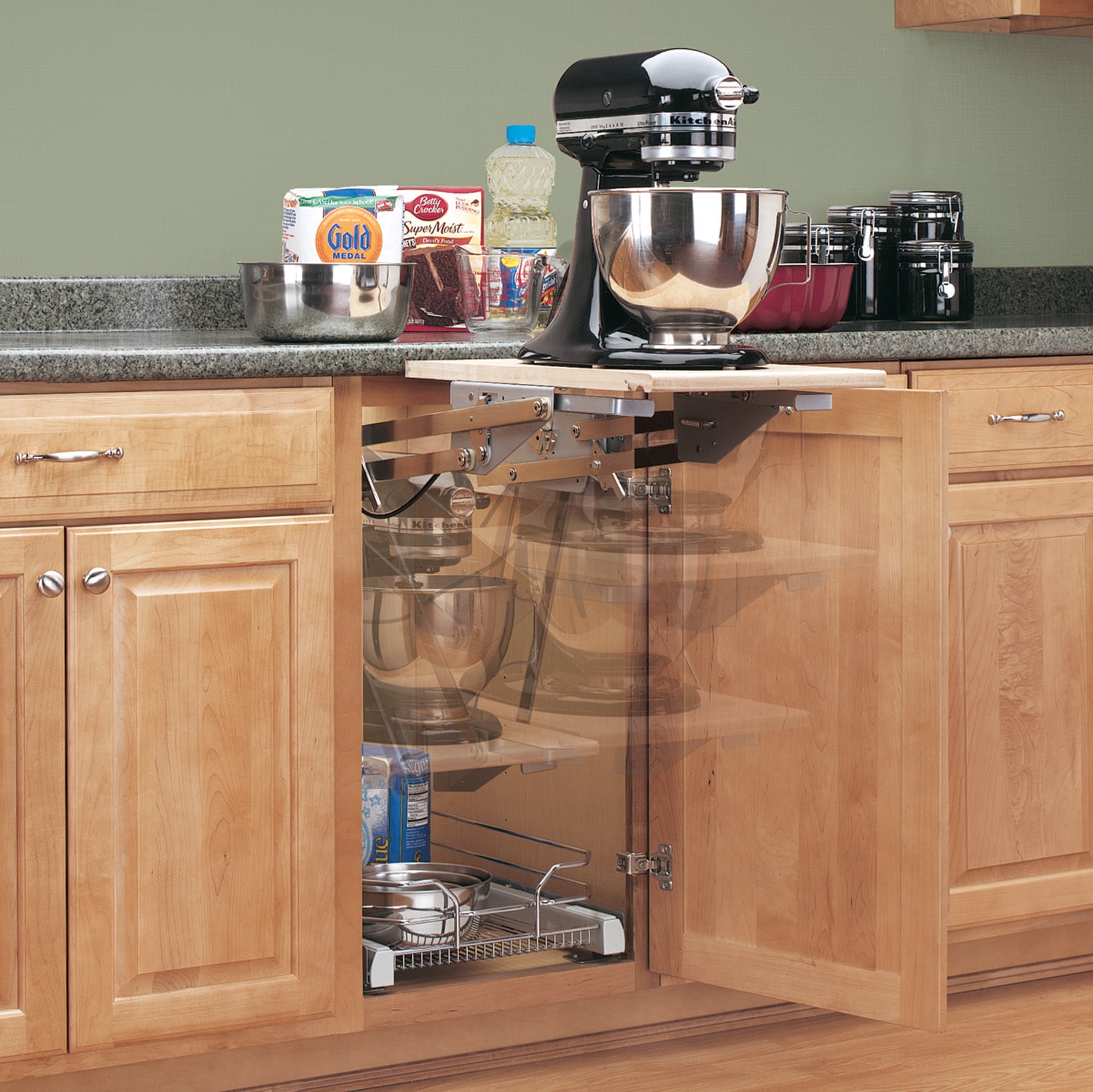 Stand Mixer Lift Cabinet – Appliance Shelf Lift