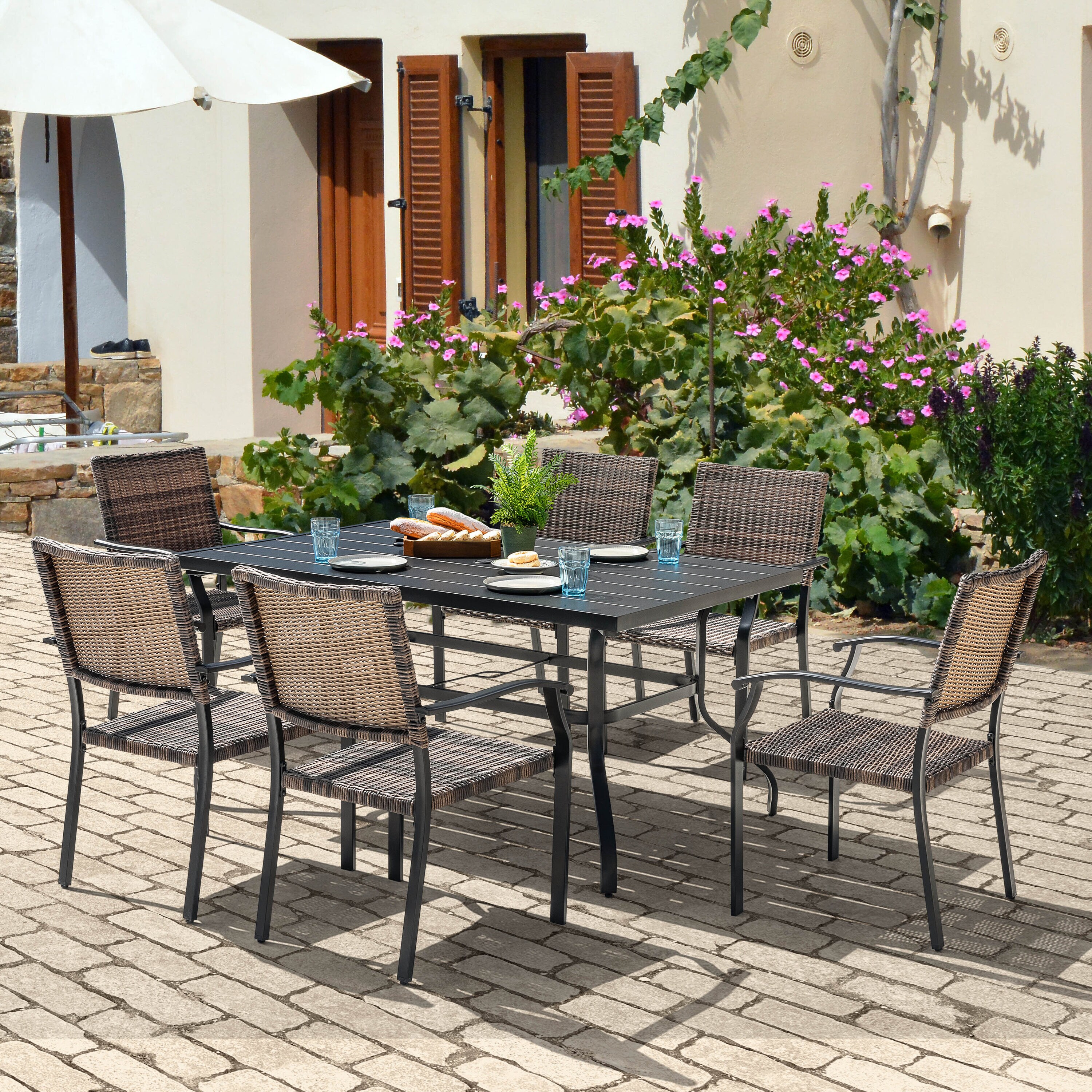Nuu Garden SD154-T3BK Patio-Dining-Sets - View #3