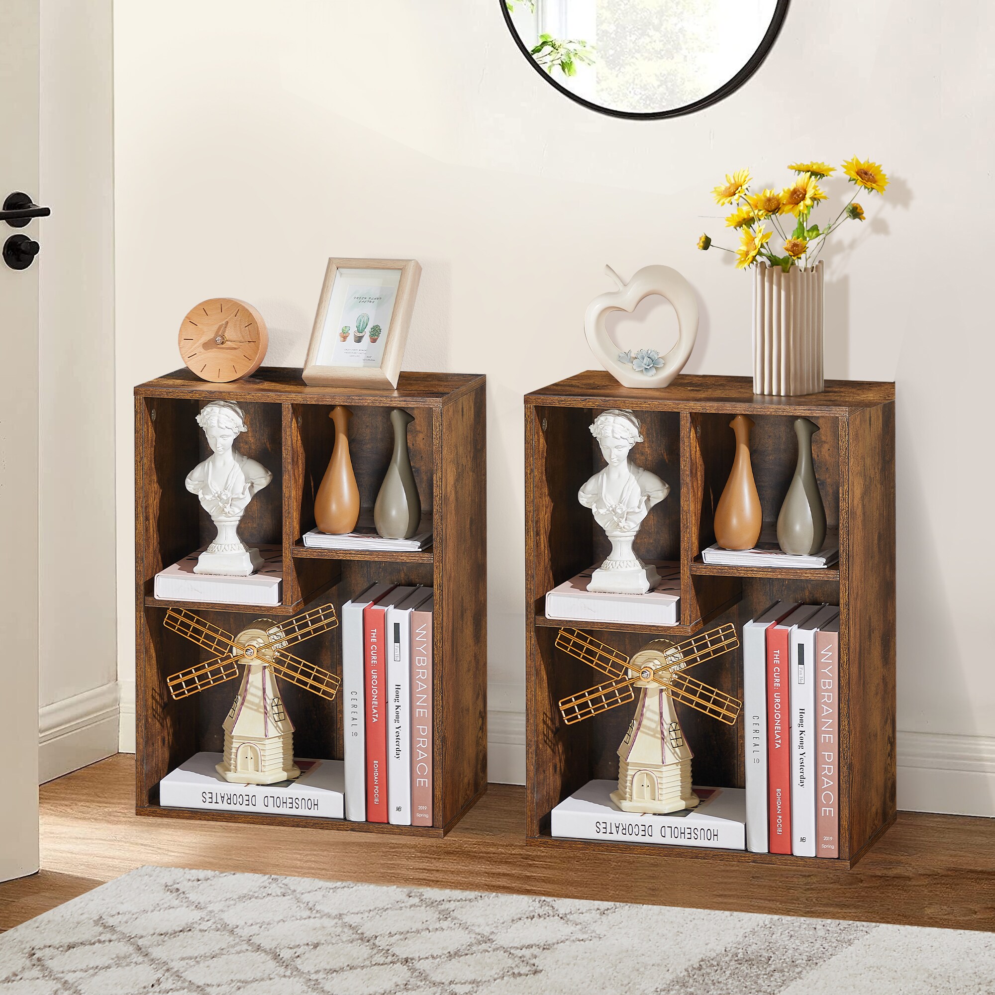 Vecelo LOE-B09-BRN bookcases - View #7