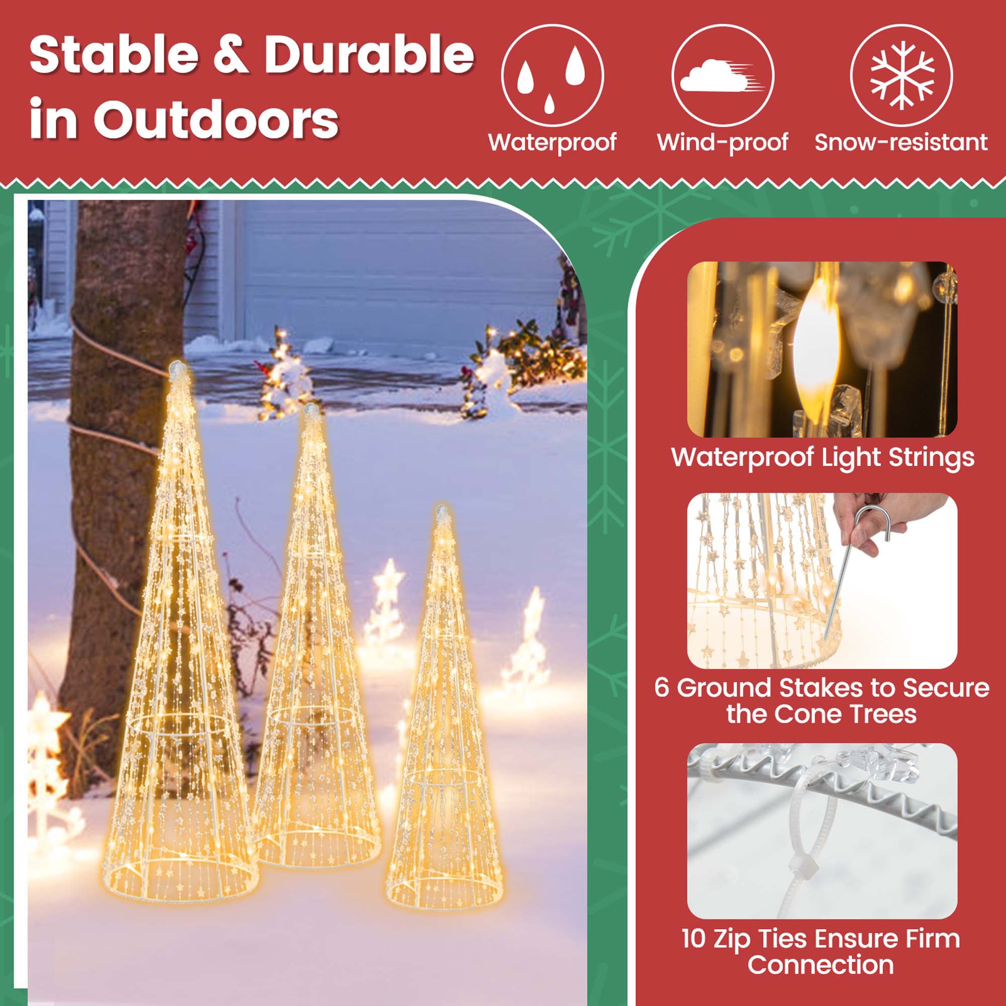 Costway LWS00788 Table-Christmas-Decorations - View #5