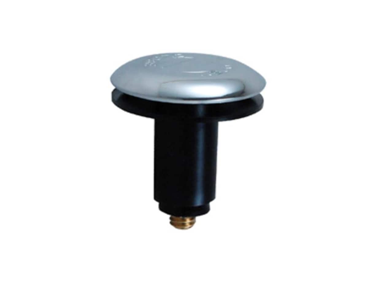  748230 Snap and Press Tub Stopper, Chrome Plated ABS, with 3/8-in Threaded Stem, Sold Each