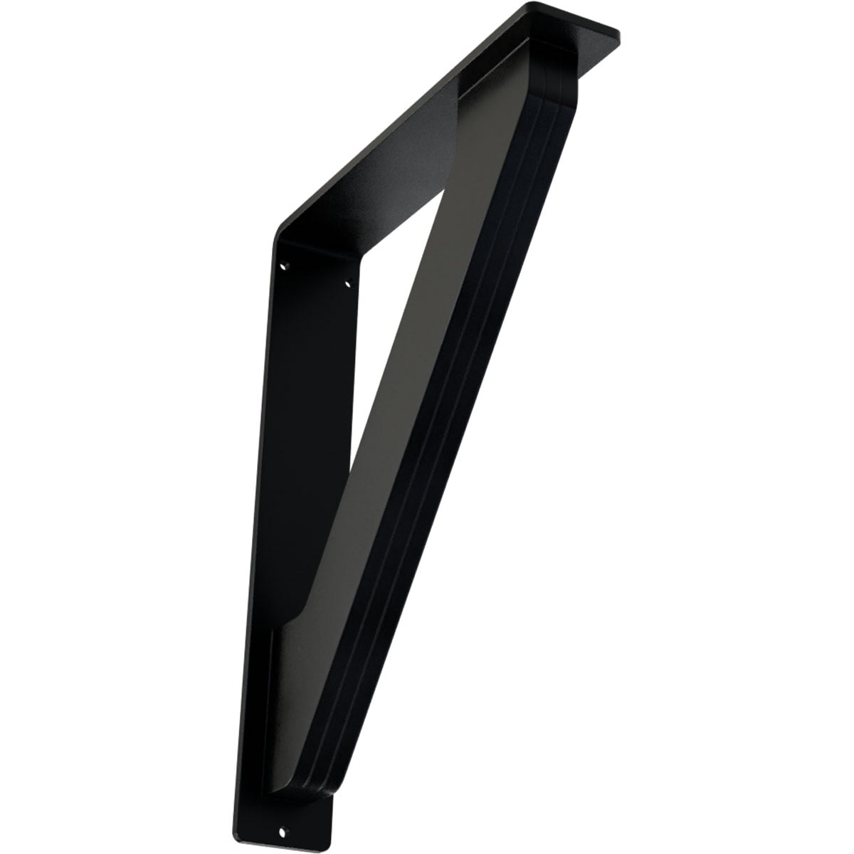 Ekena Millwork Loera 7.5-in x 2-in x 10-in Black Wrought Iron Countertop Support Bracket BKTM02X07X10TLO Sansujyuku sansujyuku.com