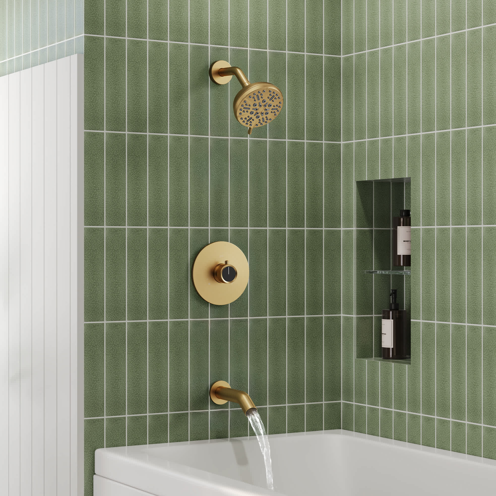 EVERSTEIN SFS-1102-GD Showerhead-Bar-Panels - View #3