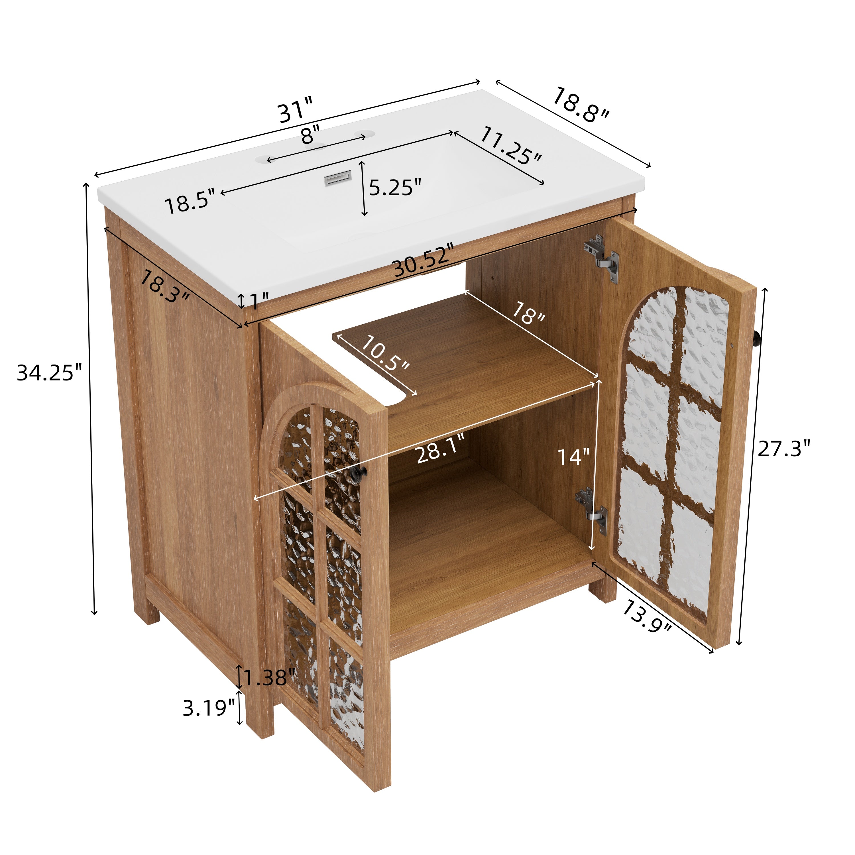 Boyel Living BL-NE-9512N Bath-Vanity-Combo - View #2