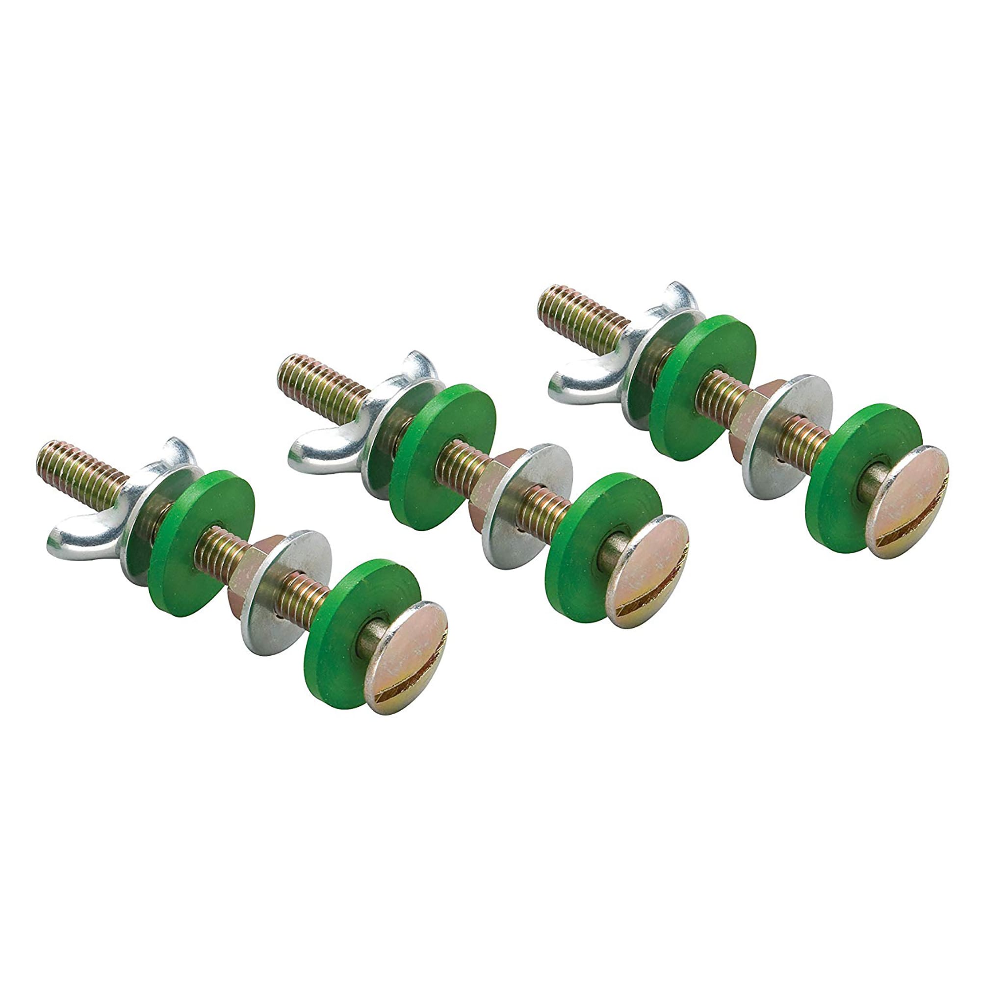 Universal Gray and Green Toilet Tank Repair Kit with Hardware