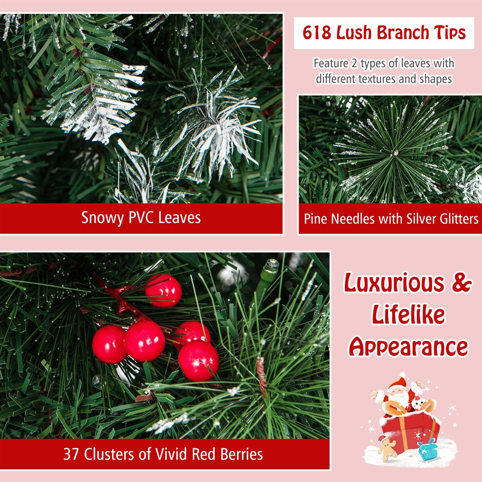 LIVIZA HYJN24532US Artificial-Christmas-Trees - View #4