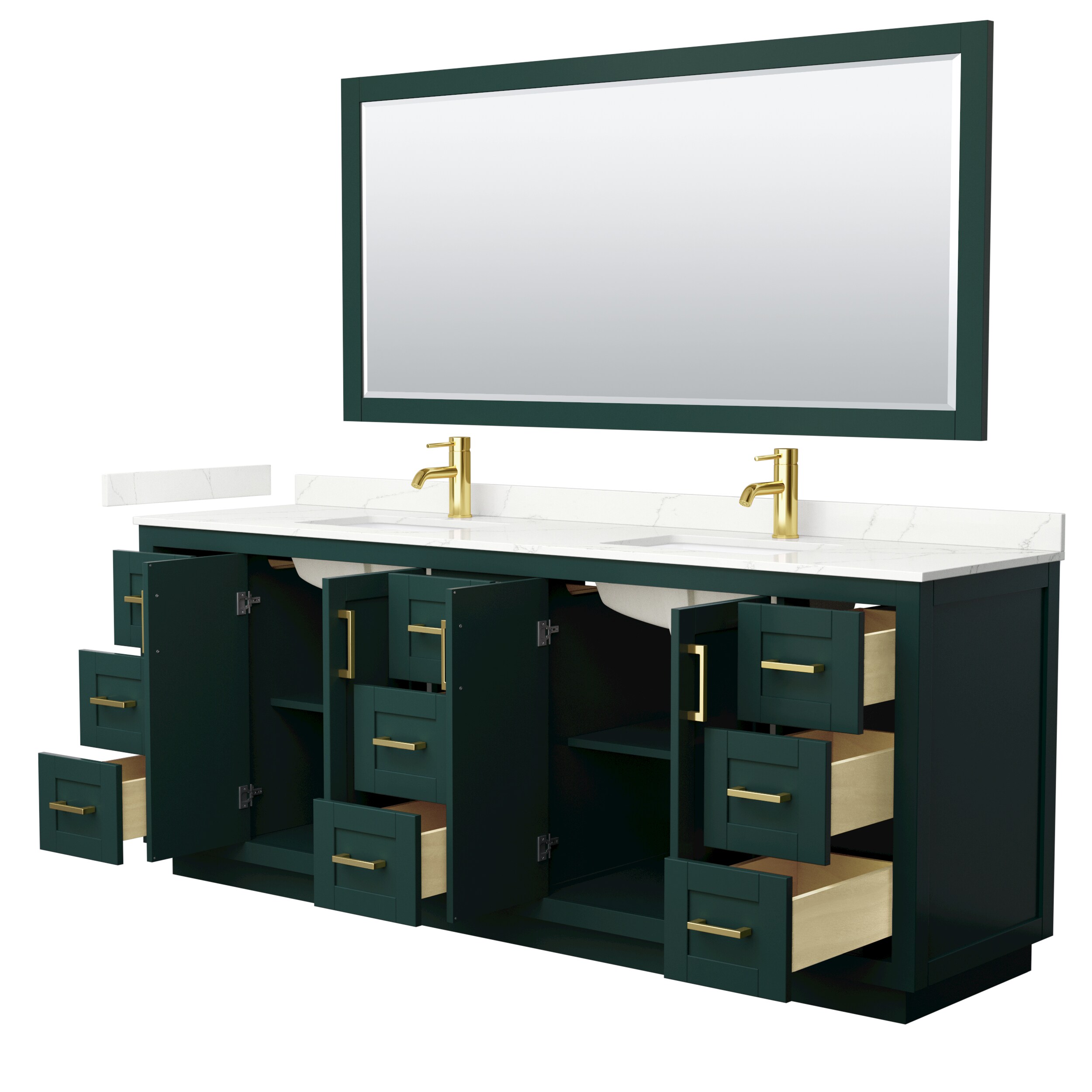 Wyndham Collection WCF292984DGDGTUNSM70 Bath-Vanity-Combo - View #3