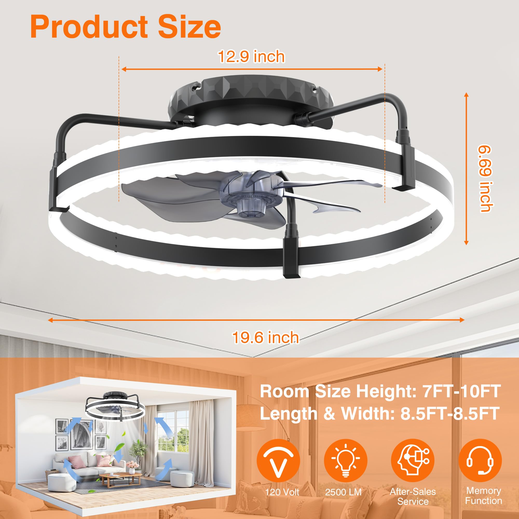 Numhew NHWILL38480 Ceiling-Fans - View #4