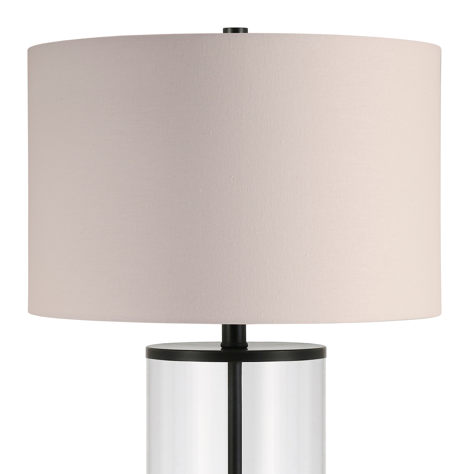 Fabric Shade In The Table Lamps, Bronze Glass Cylinder Table Lamp Base