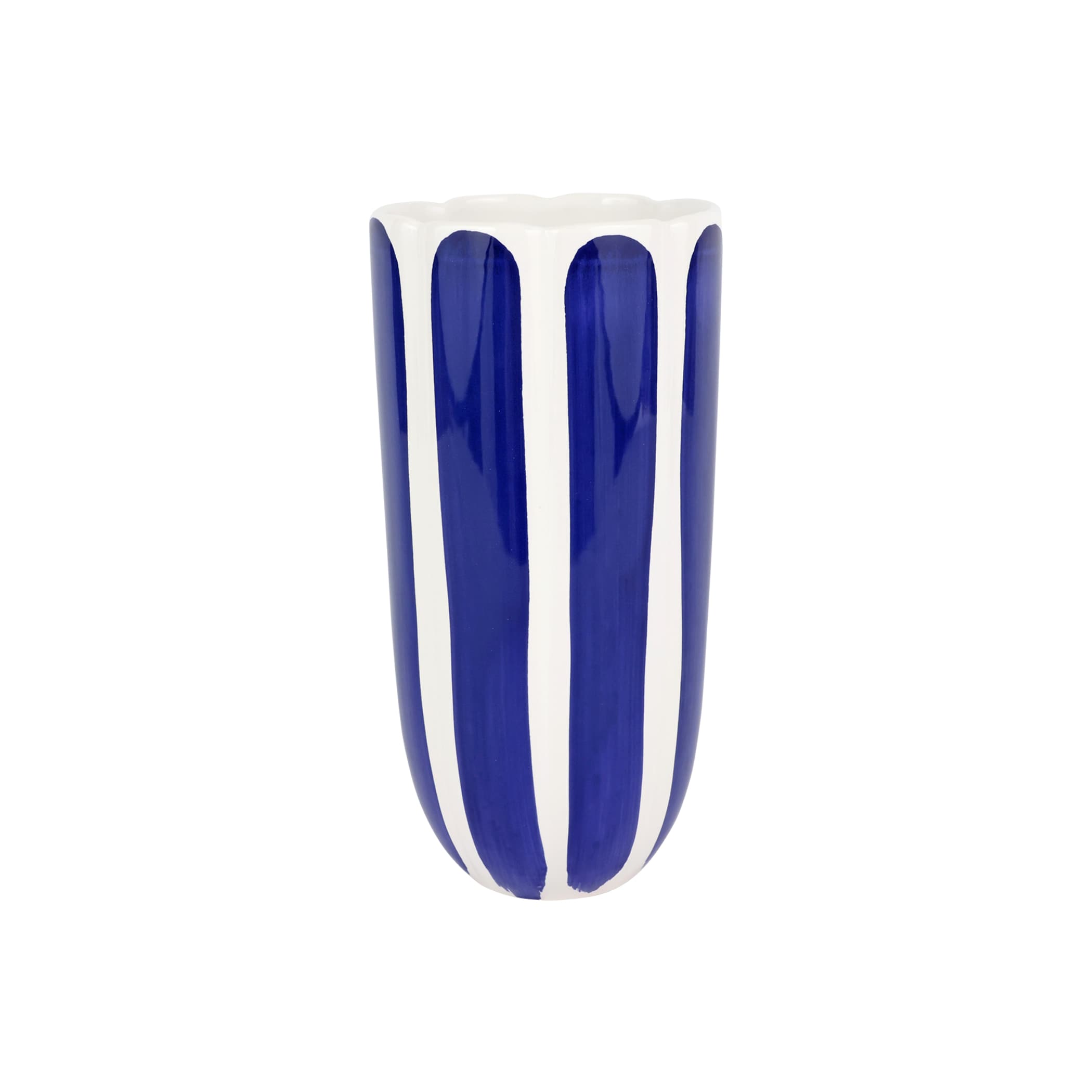 VIETRI VGRD-001074C Viva Garden Cobalt Tulip Tall Cachepot