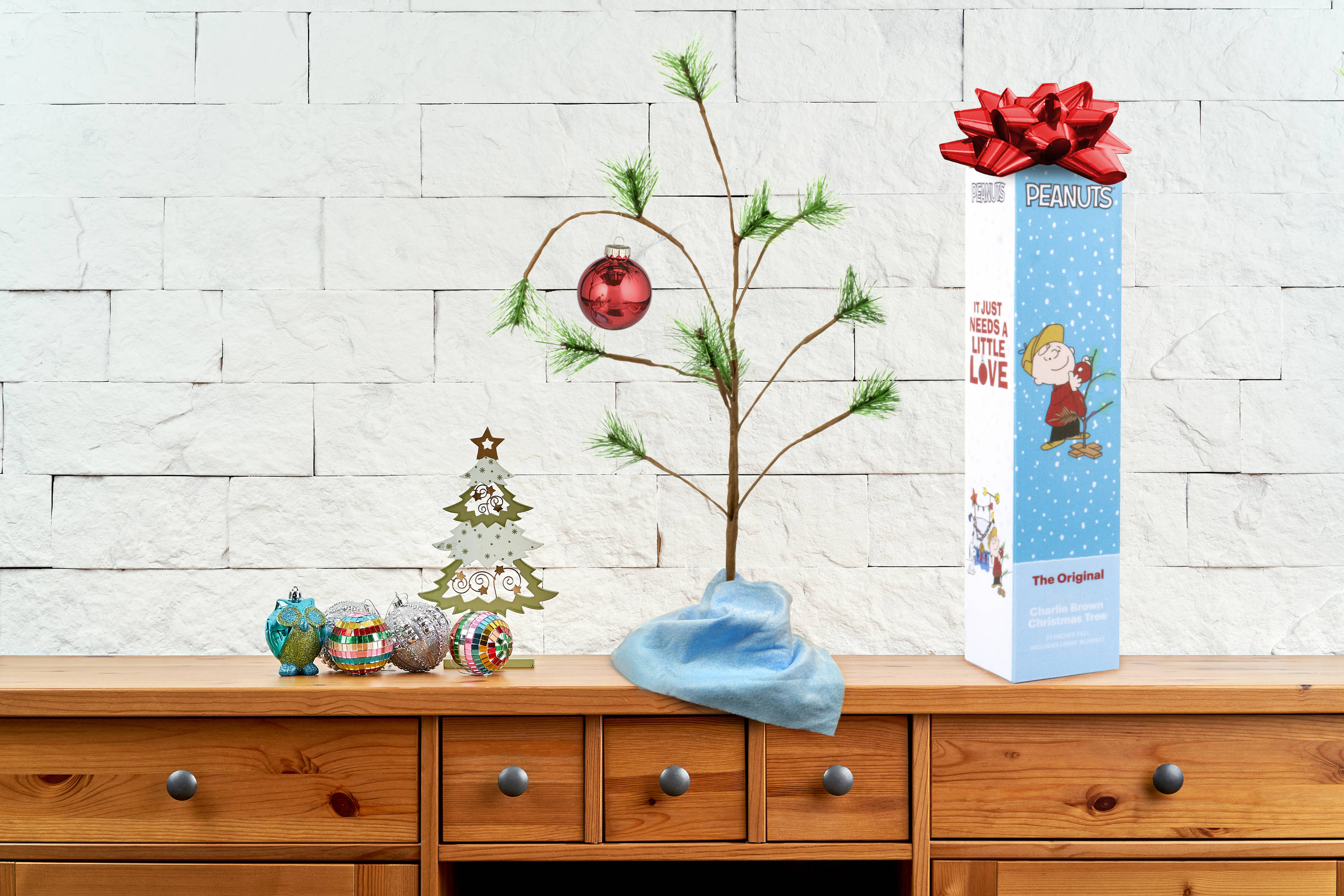 ProductWorks 49350-MYT 2-ft Assorted Artificial Christmas Tree