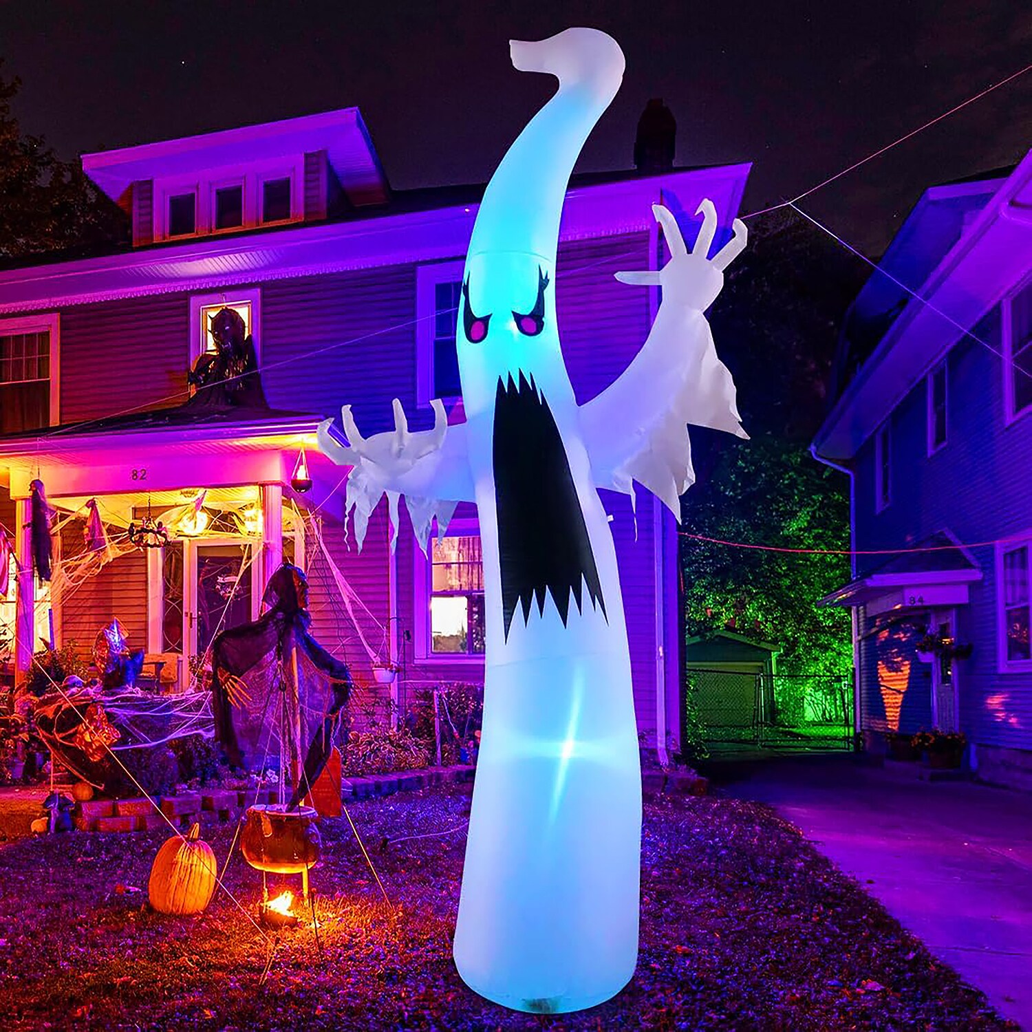 GOOSH Lighted Ghost Inflatable DJ-WS-69082-12 at Lowes.com