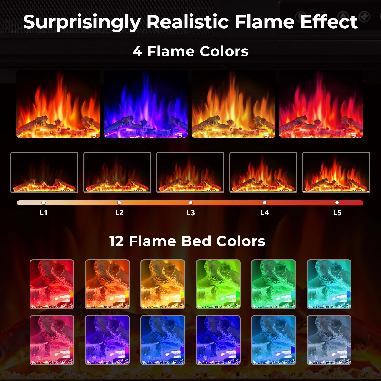 Antarctic Star LSAS-SM2303W Electric-Fireplaces - View #13