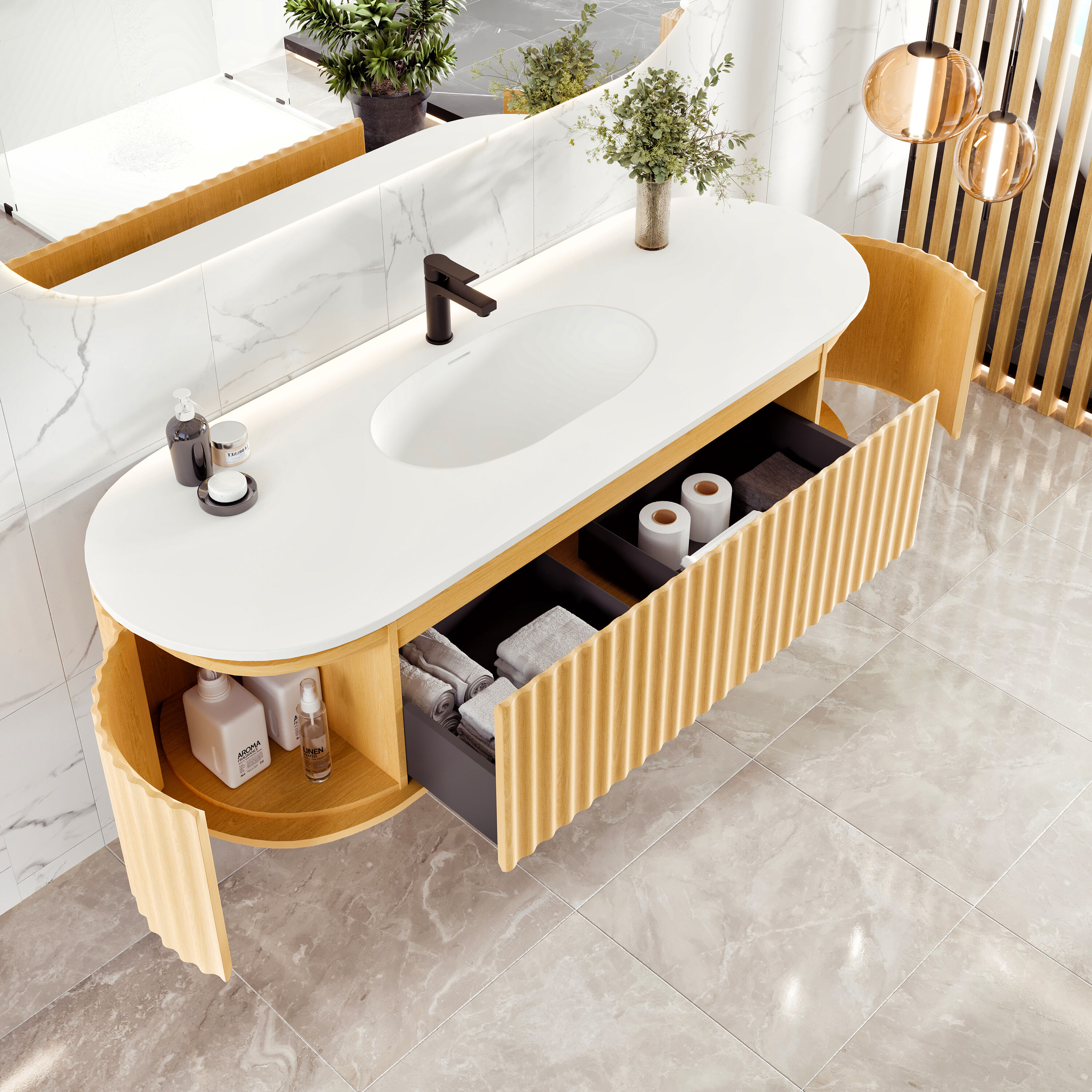 Eviva EVVN202-64OAK-WM Bath-Vanity-Combo - View #4