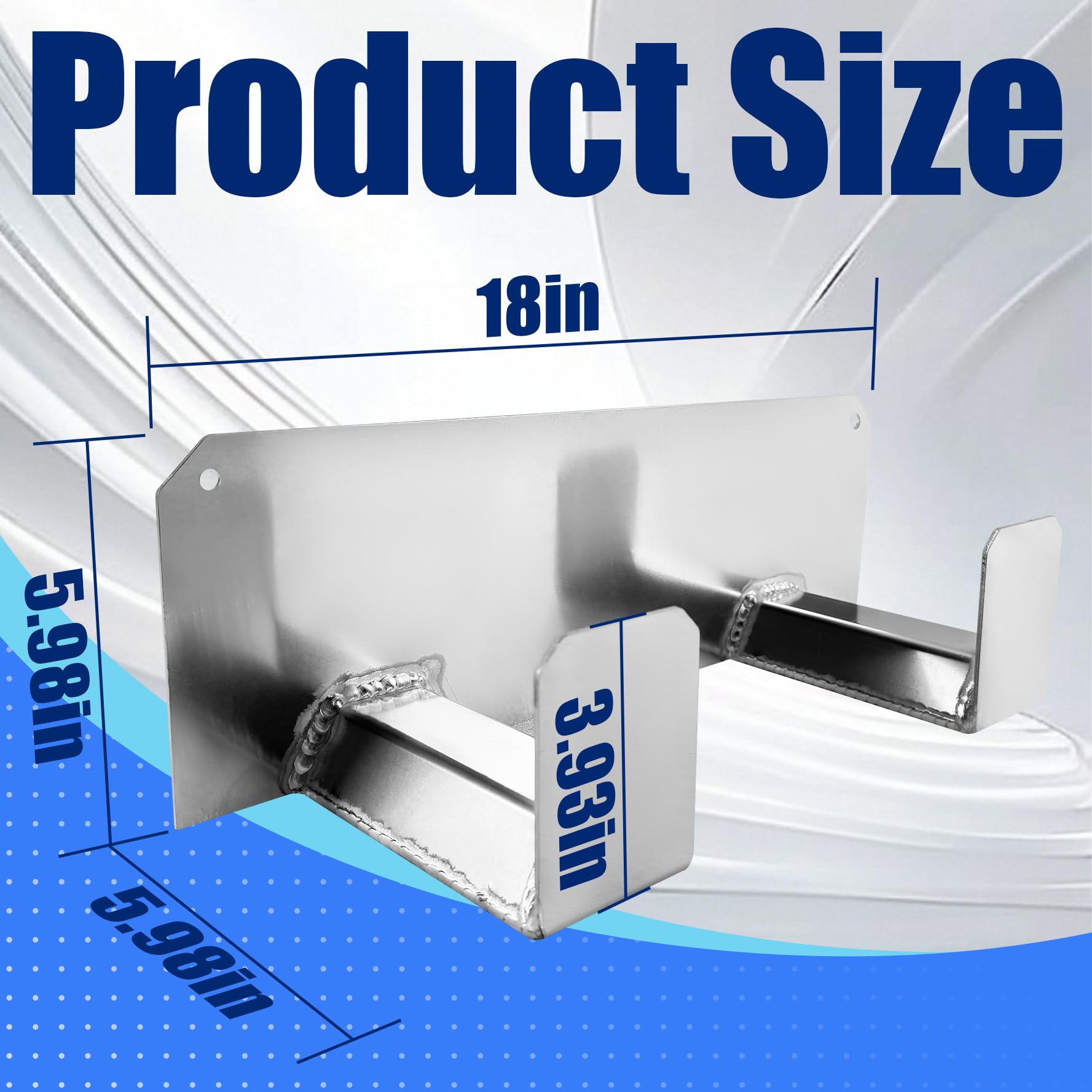Ahfiwaso Suspended Aluminum Storage Rack Double Utility Hook Dual ...