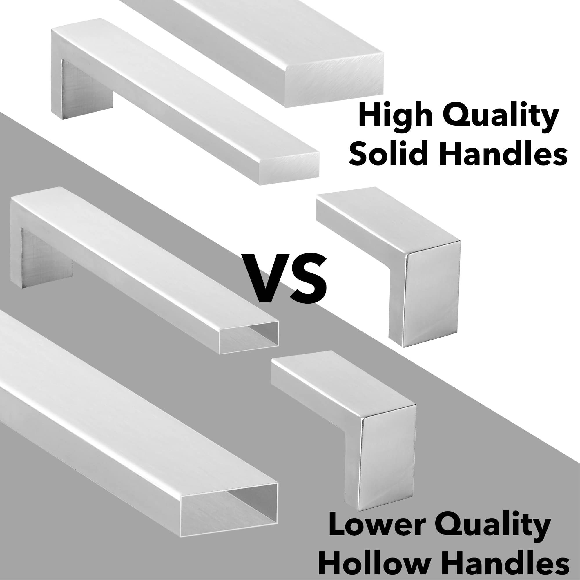 Cauldham HWARE-PULL-SS-SQ6 Cabinet-Pulls - View #4