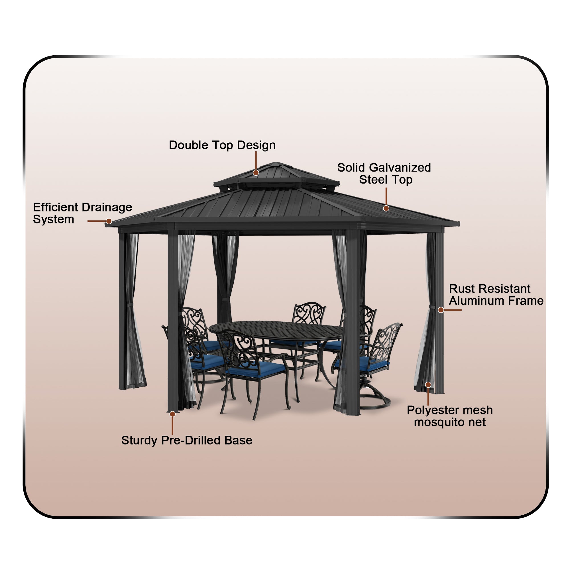 Boyel Living BLDA070-1 Wood-Resin-Gazebos - View #8